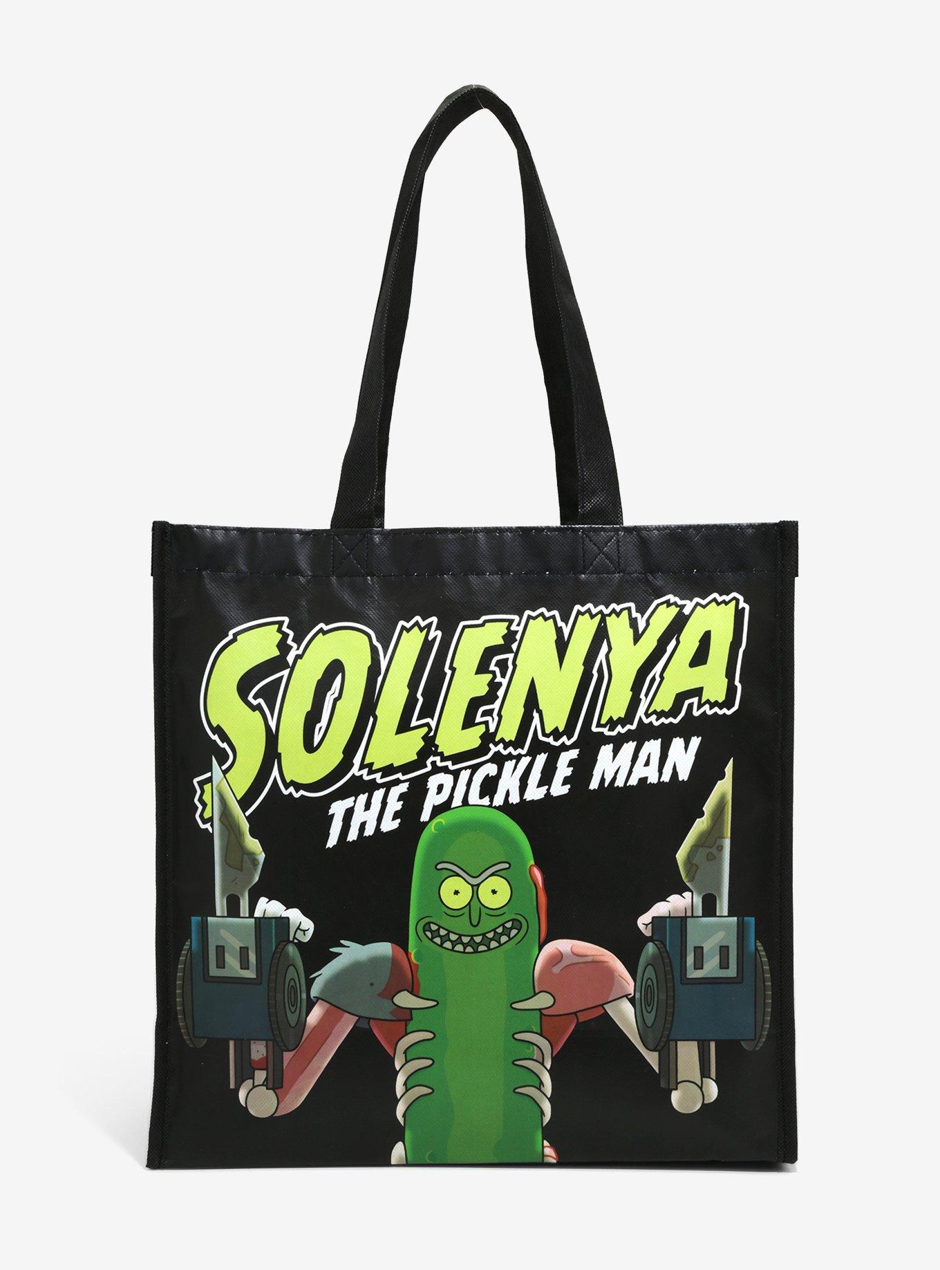 Rick And Morty Solenya The Pickle Man Reusable Tote, , hi-res