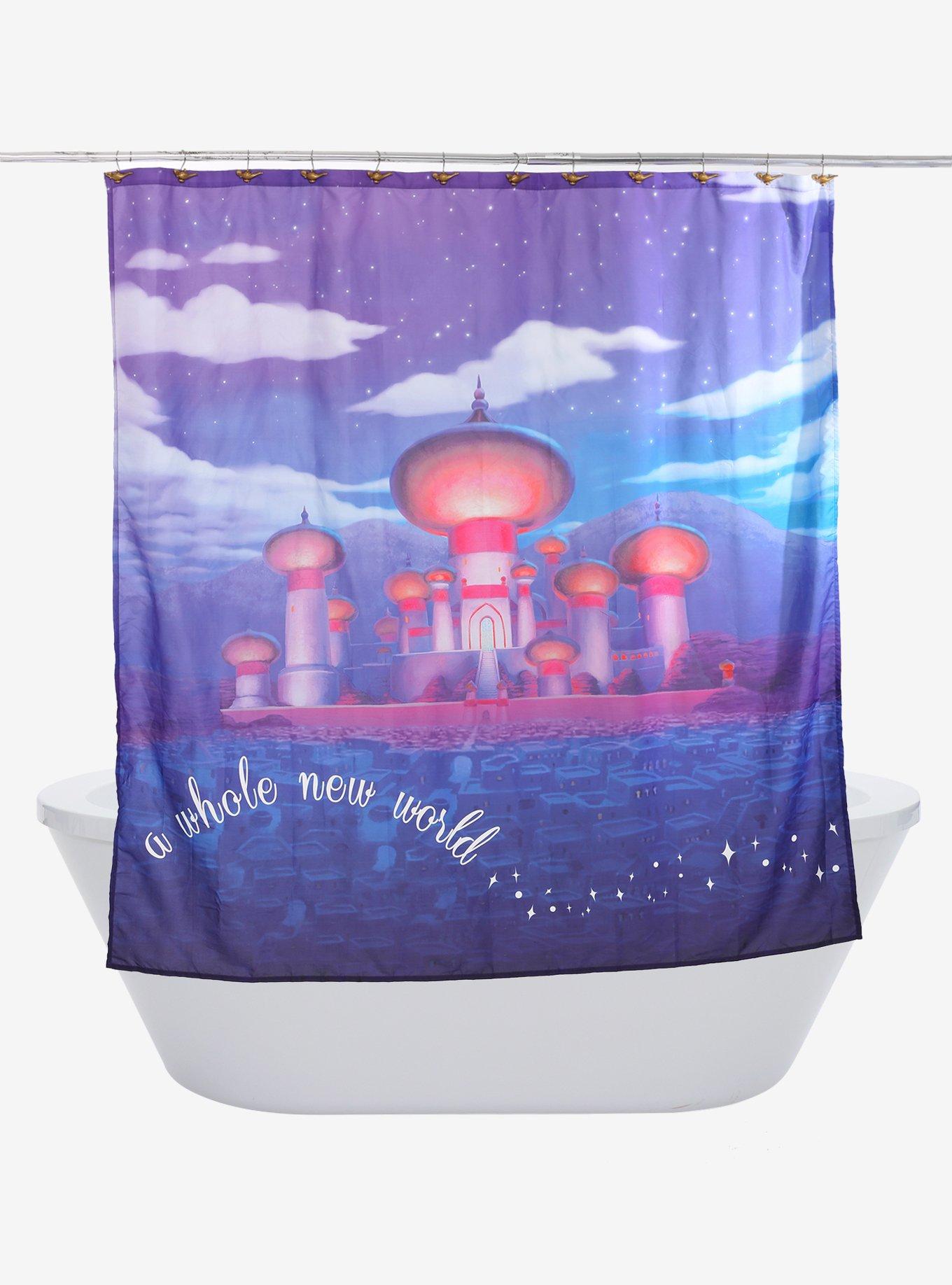 Disney Aladdin Carpet Ride Shower Curtain, , hi-res