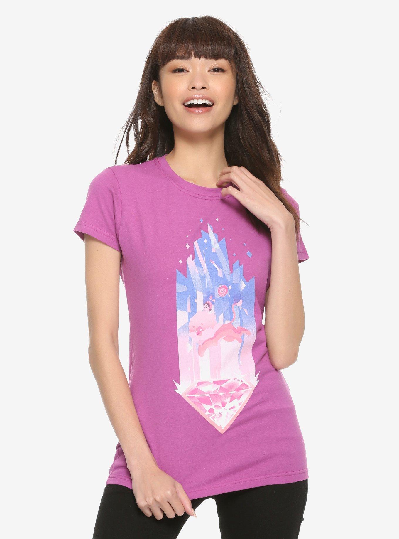 Steven Universe Lion Pink Diamond Warp Girls T-Shirt, MULTI, hi-res