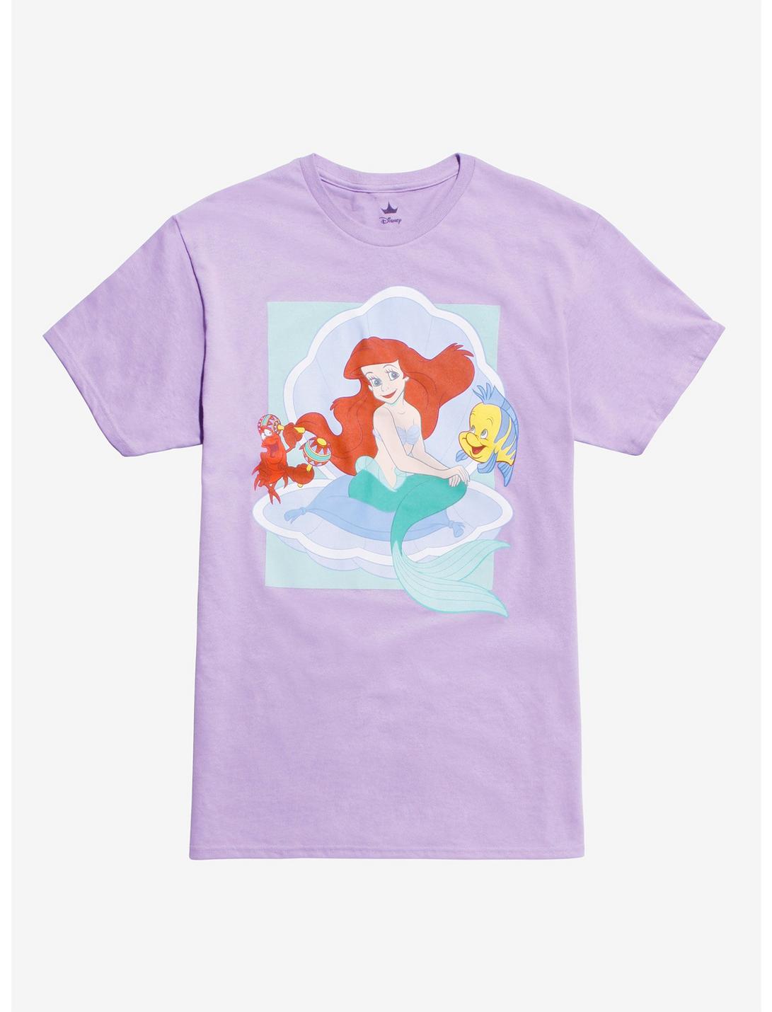 Disney The Little Mermaid Pastel T-Shirt, ORCHID, hi-res