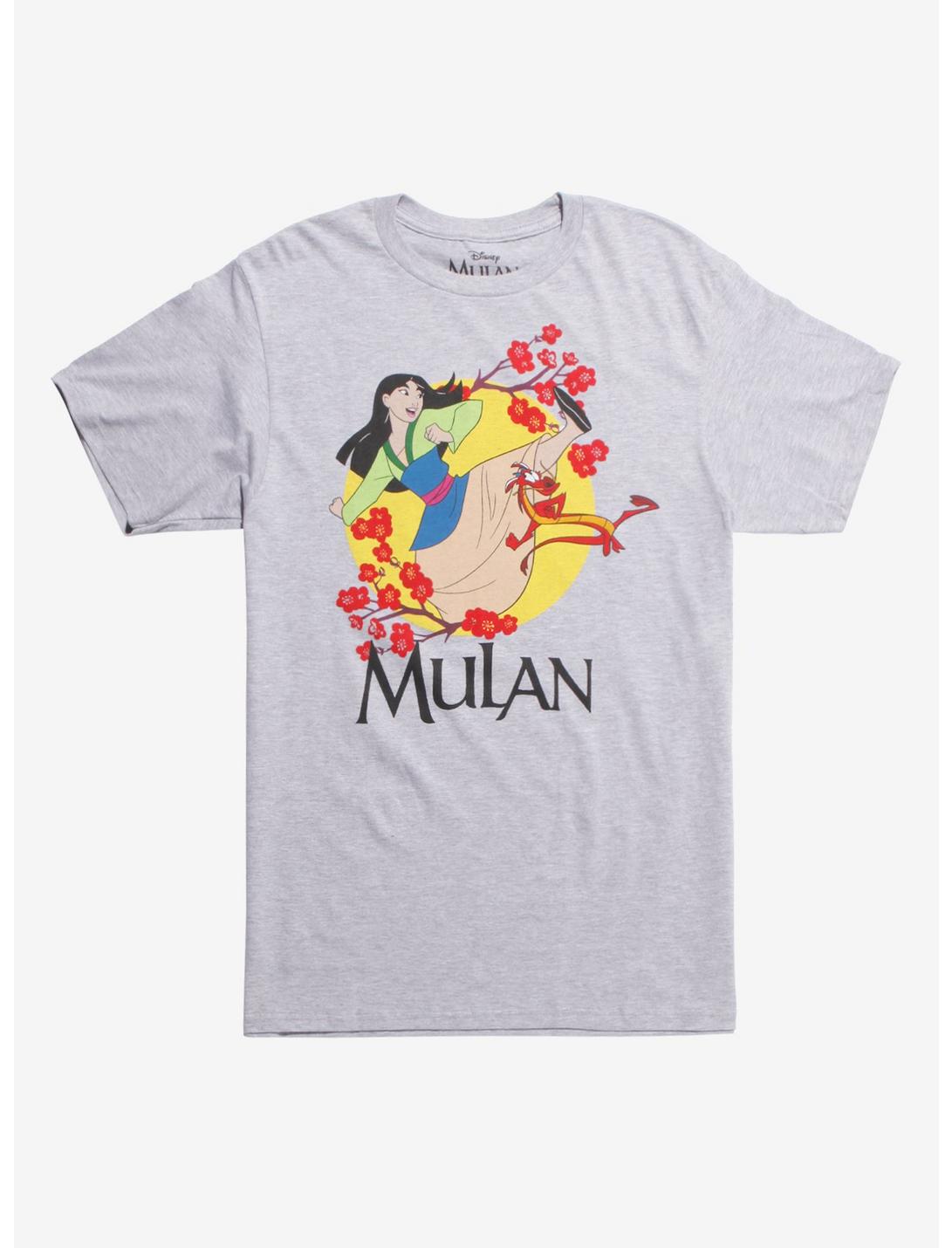 Disney Mulan High Kick T-Shirt, GREY HEATHER, hi-res