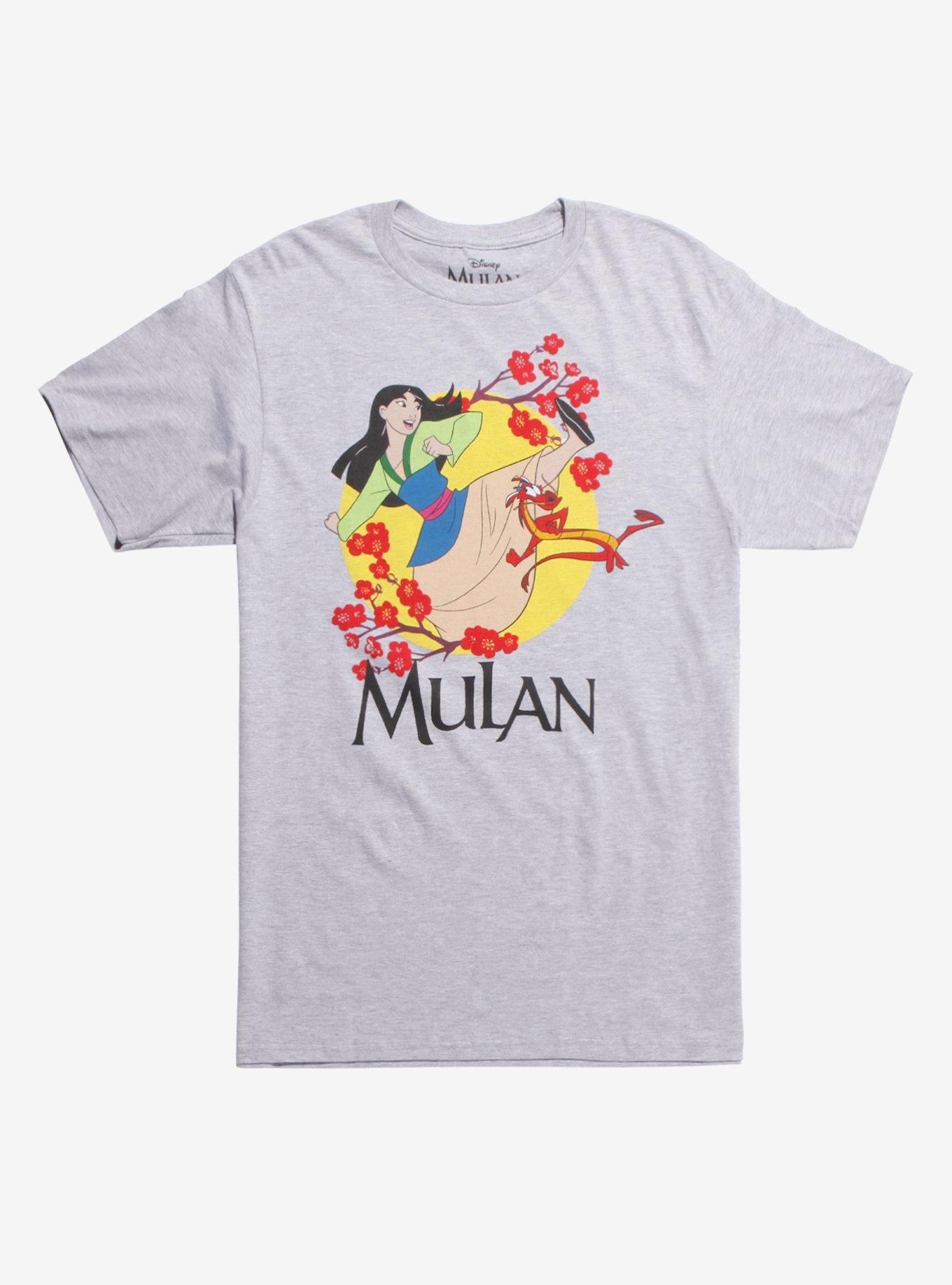 Disney Mulan High Kick T-Shirt, GREY HEATHER, hi-res
