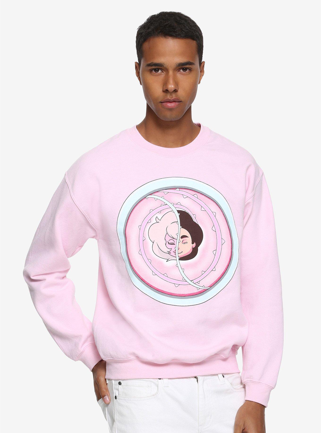 Steven Universe Pink Diamond Shield Sweatshirt, PINK, hi-res