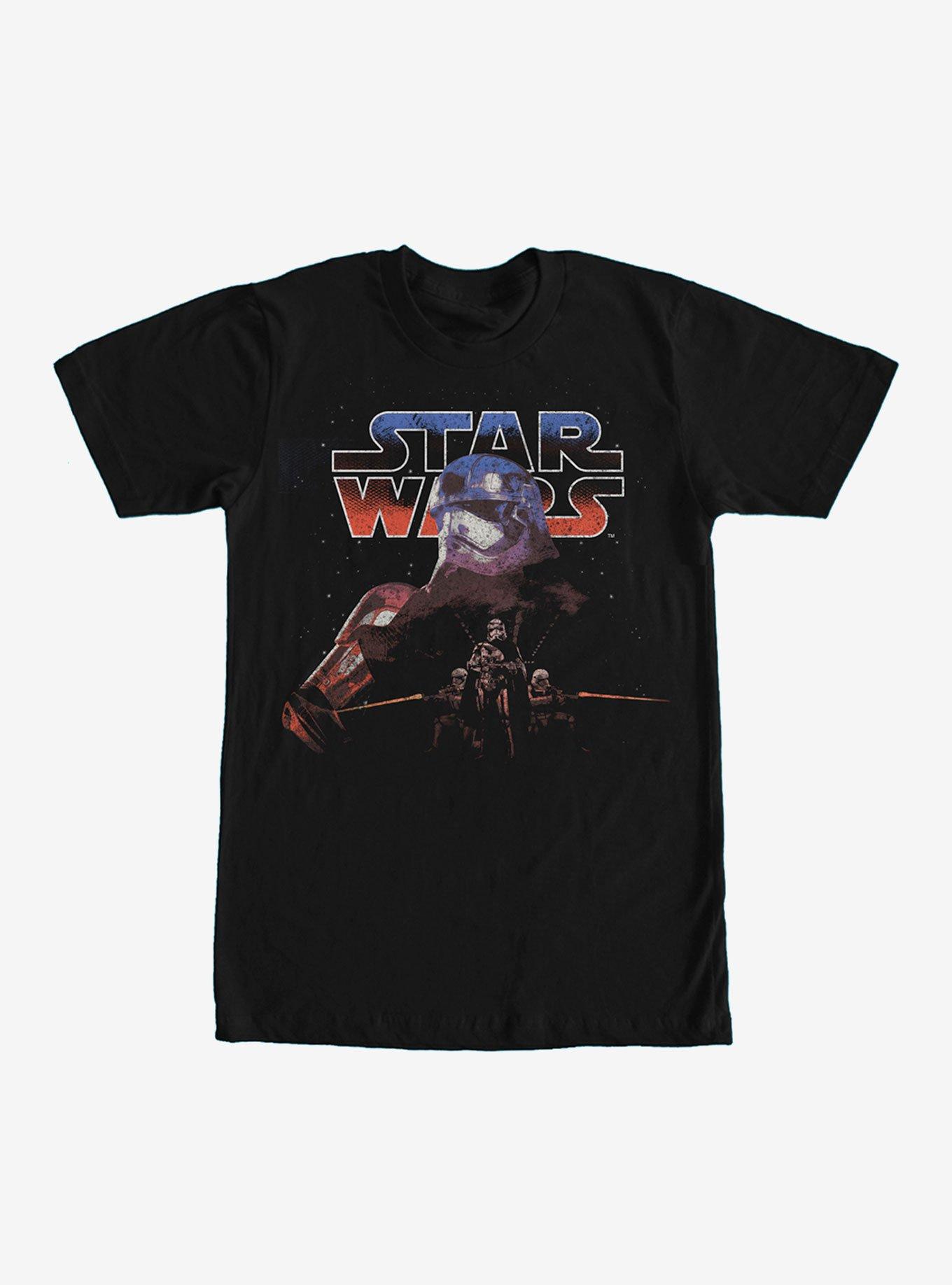 Star Wars Captain Phasma Distressed T-Shirt, BLACK, hi-res