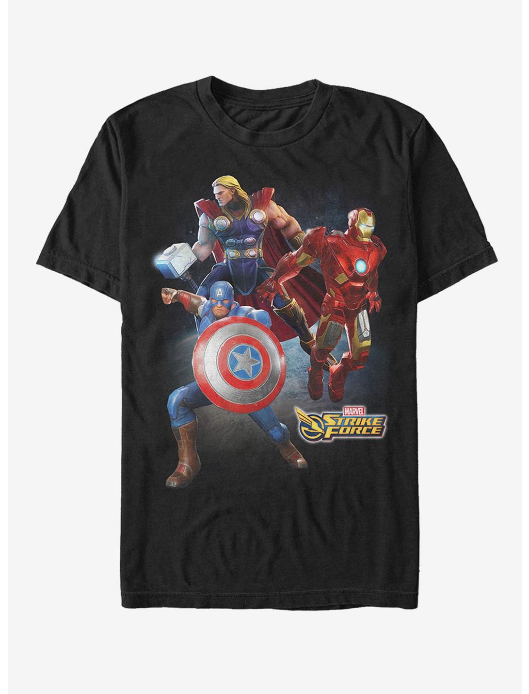 Marvel Strike Force Character Trio T-Shirt, BLACK, hi-res
