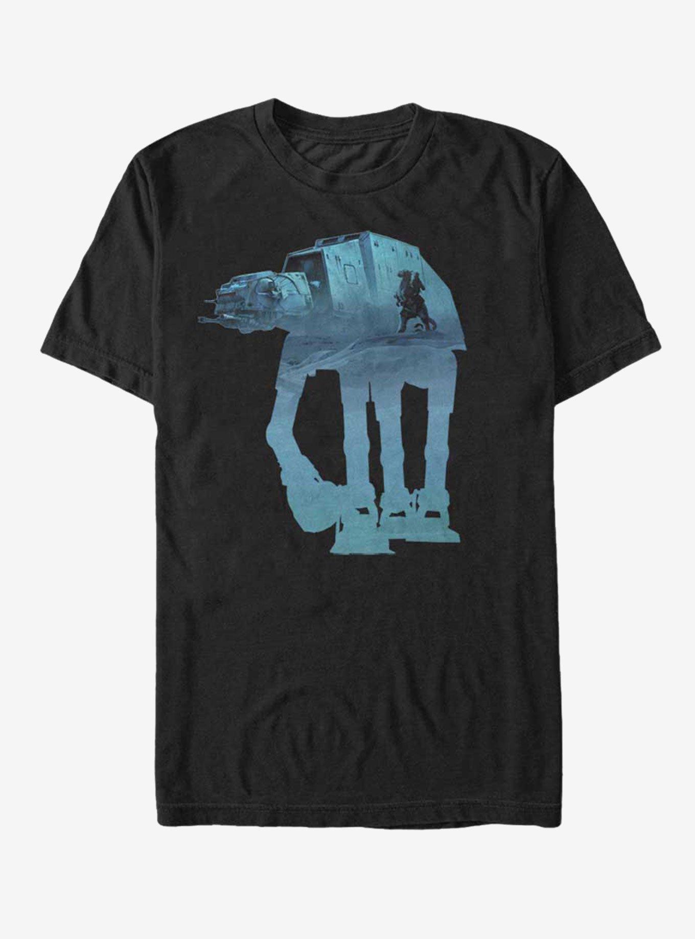 Star Wars AT-AT Tauntaun Silhouette T-Shirt, BLACK, hi-res