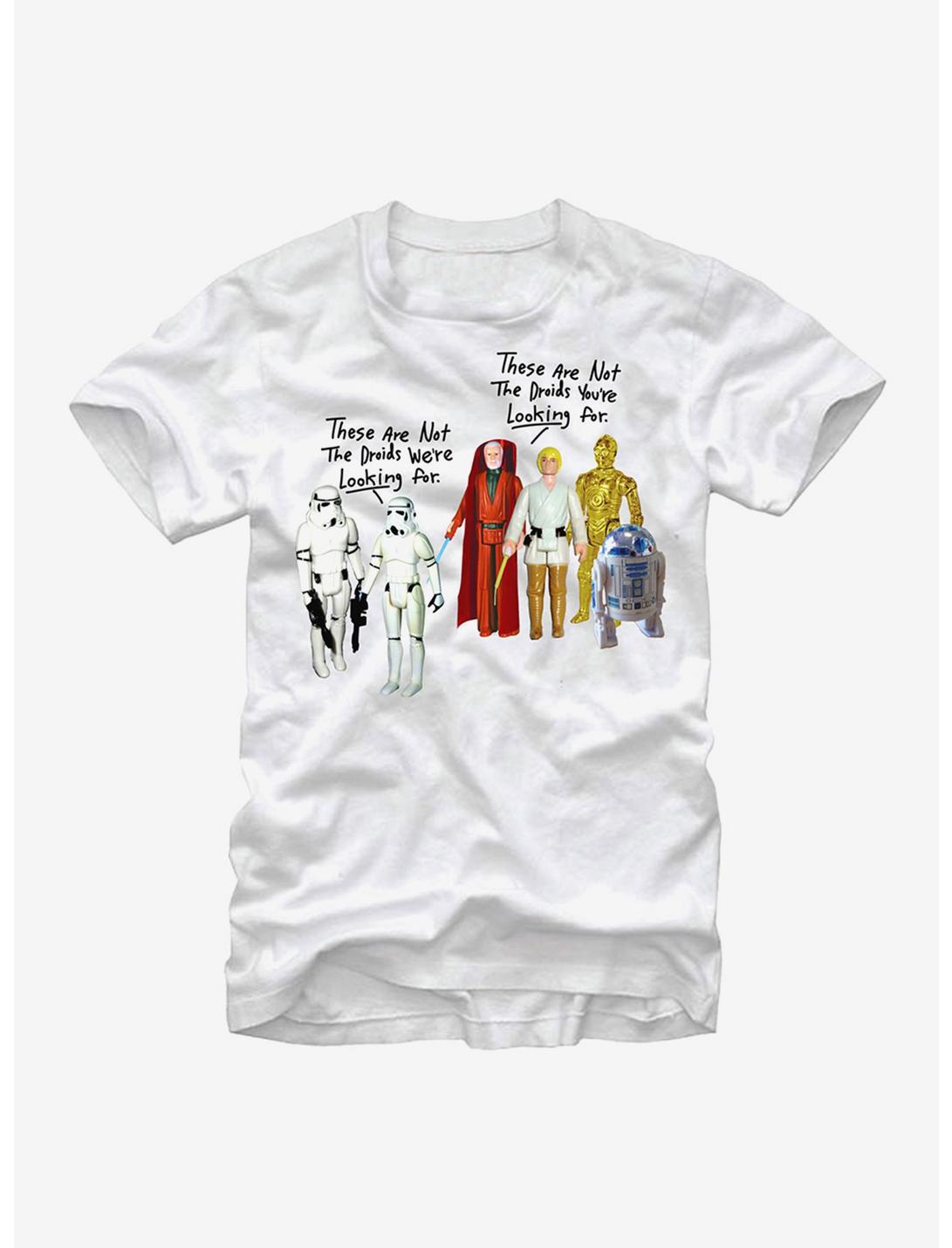 Star Wars Action Figures Not the Droids T-Shirt, WHITE, hi-res