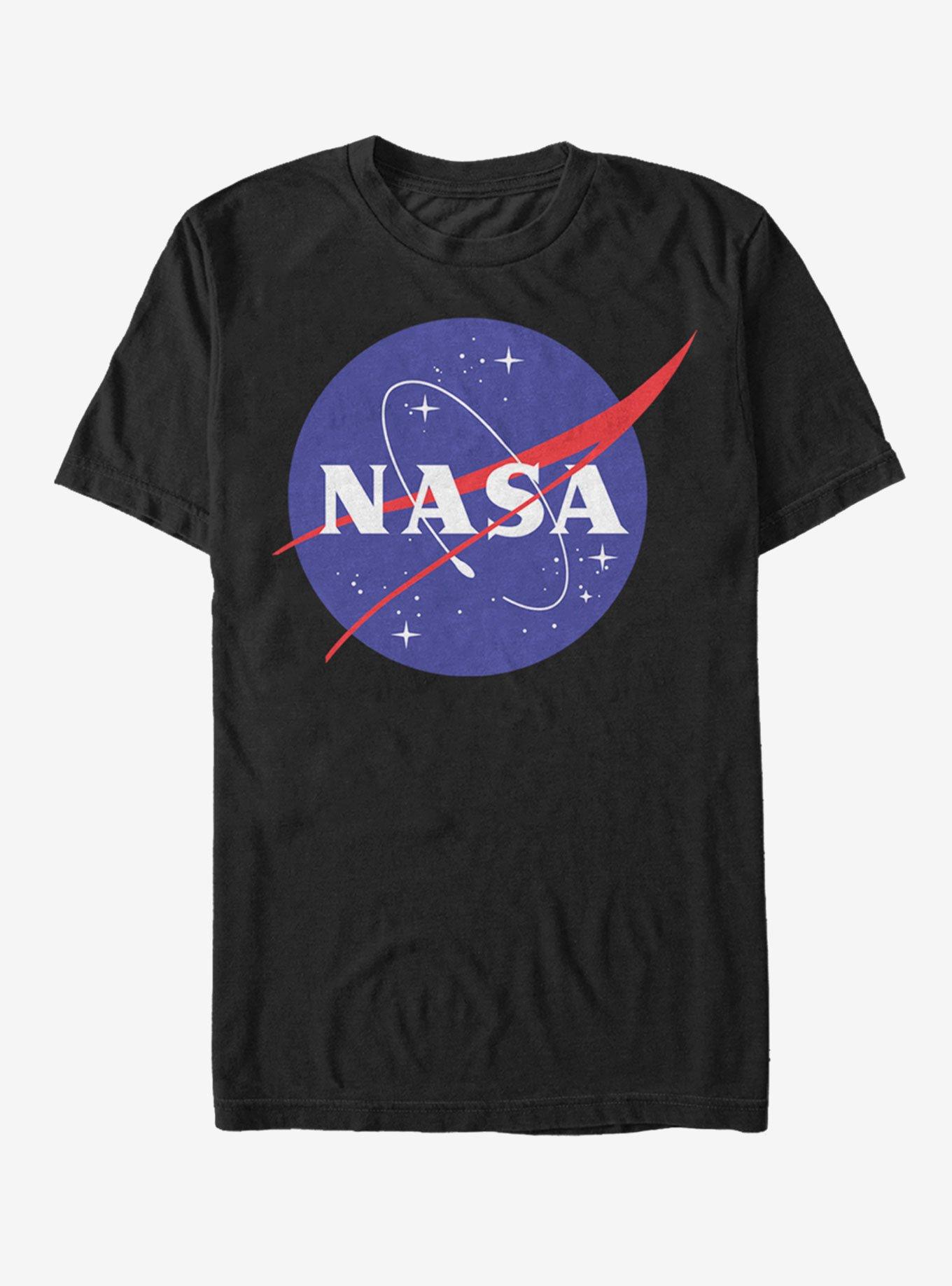 NASA Circle Logo T-Shirt, BLACK, hi-res