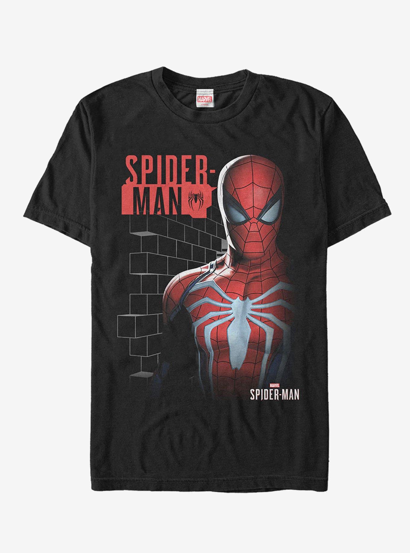 Marvel Gamerverse Spider-Man Bricks T-Shirt, BLACK, hi-res
