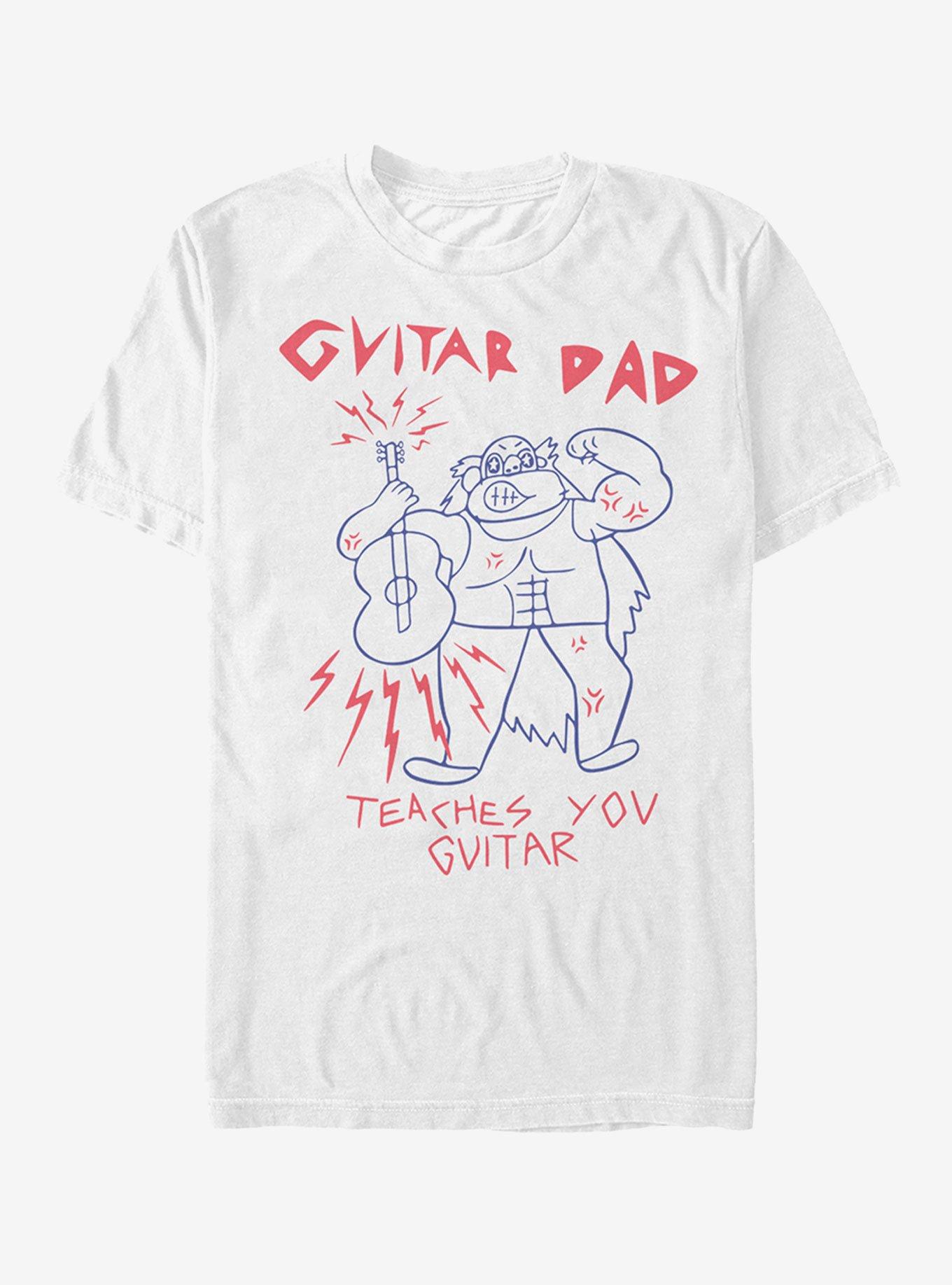 Steven Universe Guitar Dad Advertisement T-Shirt, WHITE, hi-res