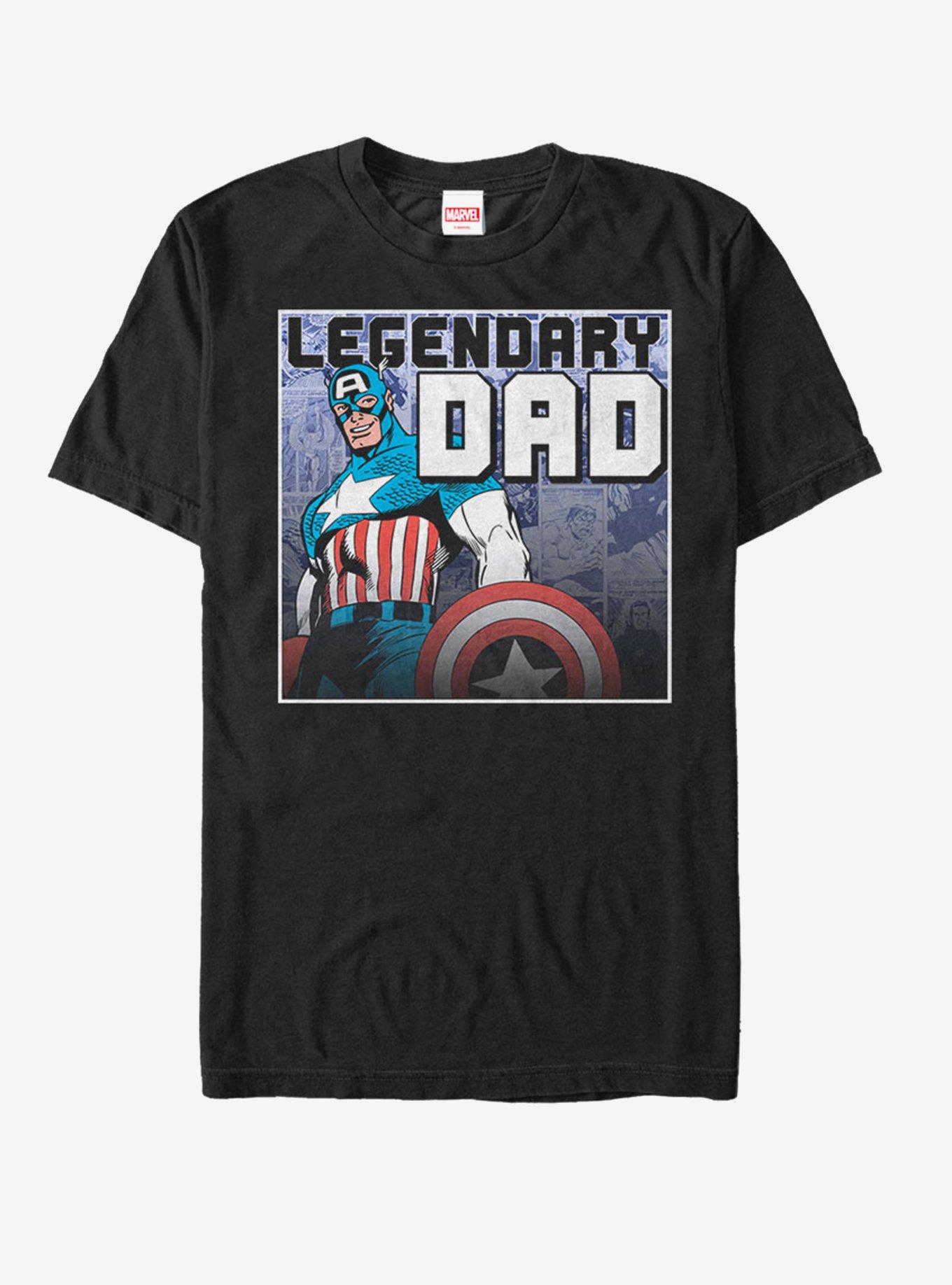 Marvel Father's Day Captain America Legend T-Shirt, , hi-res