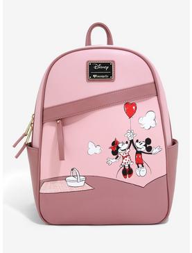 Loungefly Disney Mickey Mouse And Minnie Mouse Balloon Mini Backpack - BoxLunch Exclusive, , hi-res