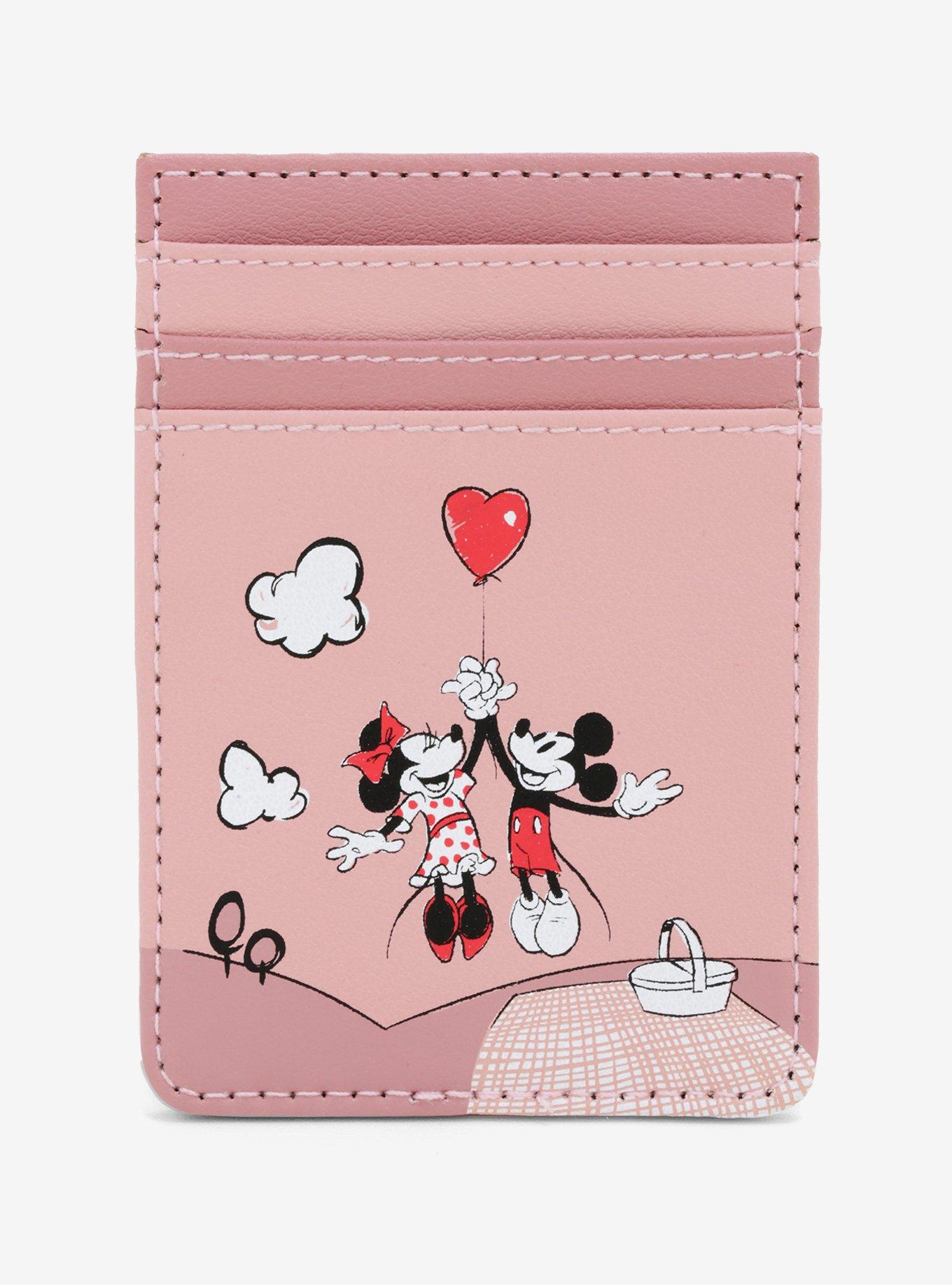 Loungefly Disney Mickey Mouse And Minnie Mouse Balloon Cardholder - BoxLunch Exclusive, , hi-res