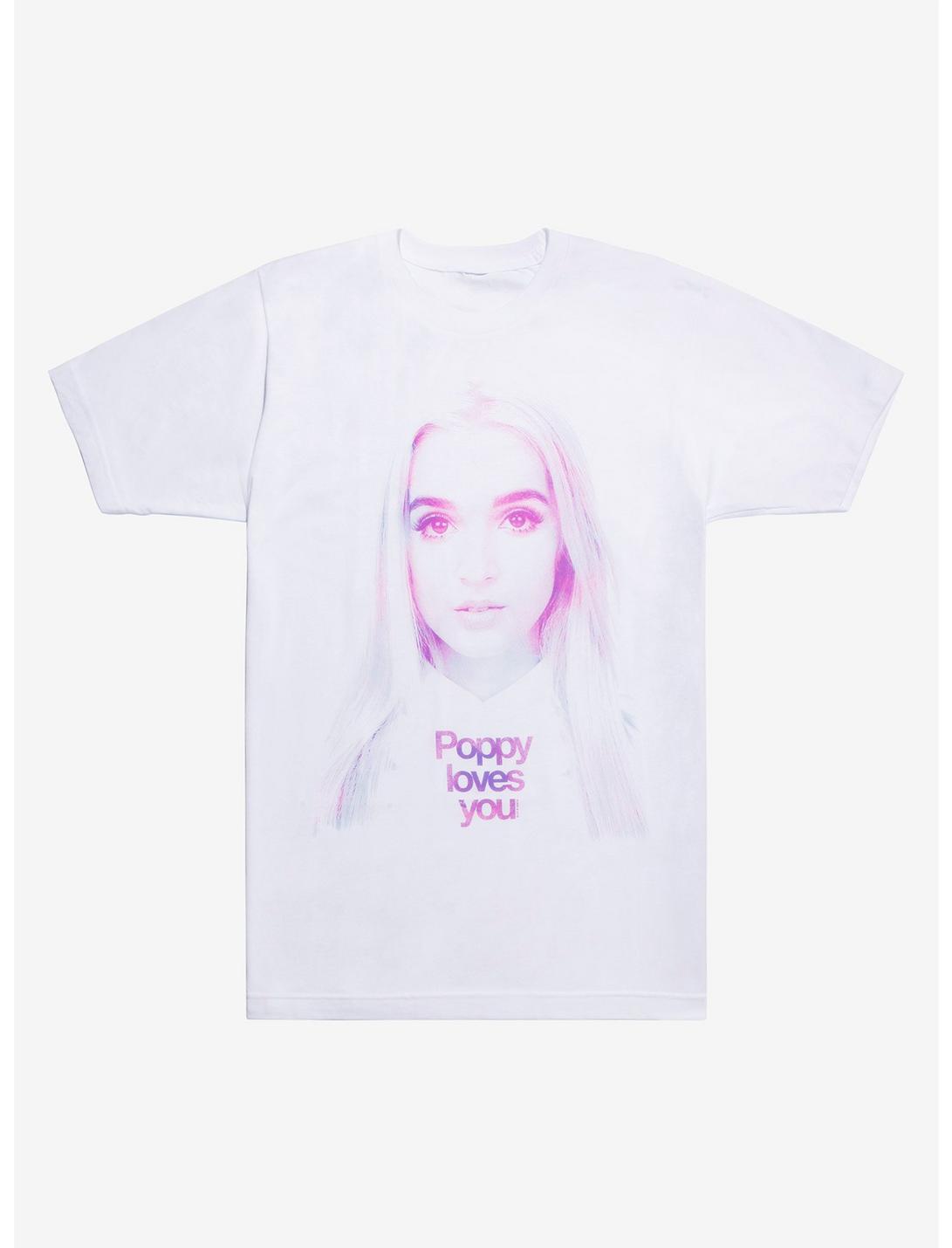 Poppy Loves You T-Shirt, WHITE, hi-res