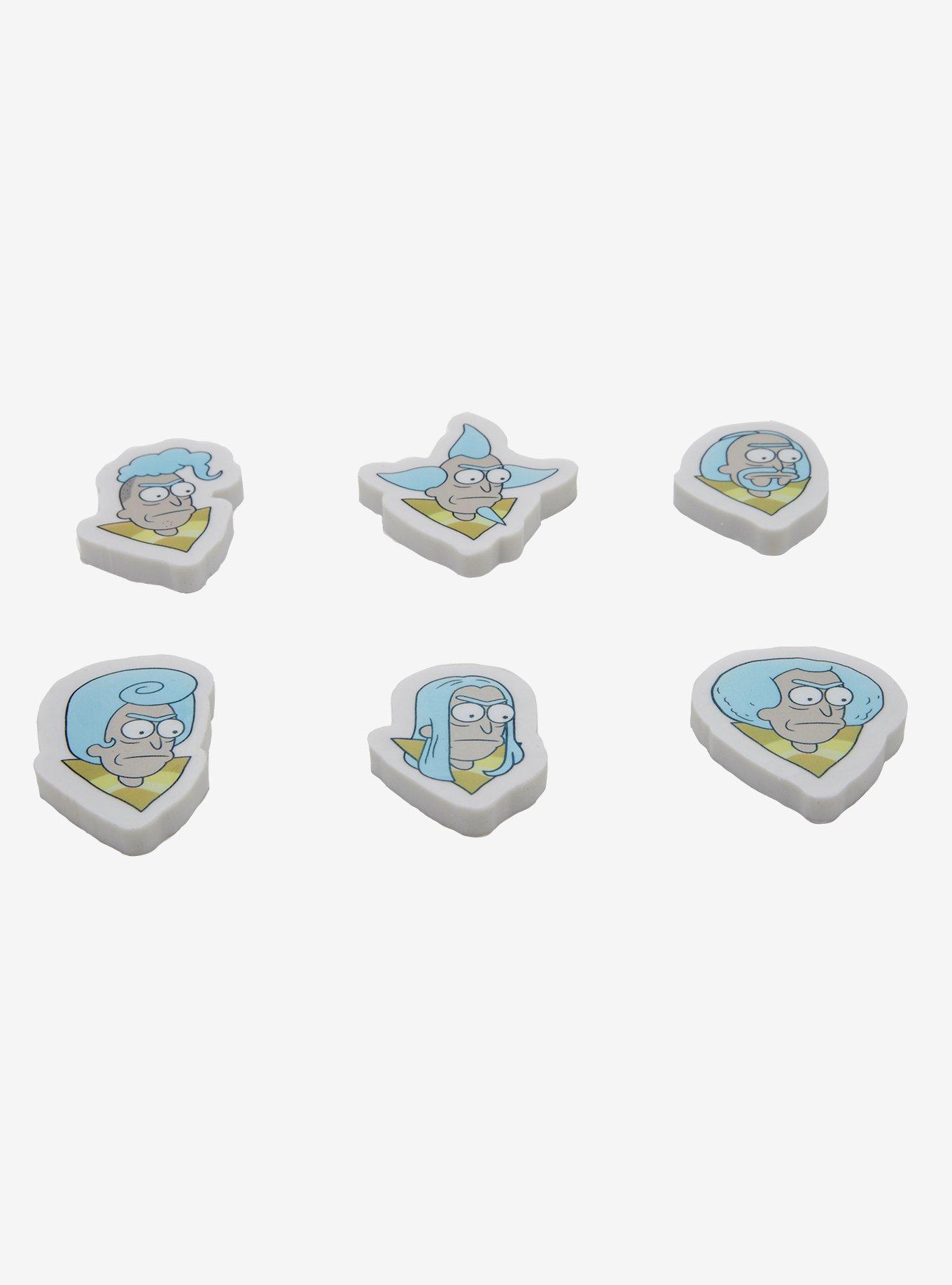 Rick And Morty Eraser Set - BoxLunch Exclusive, , hi-res