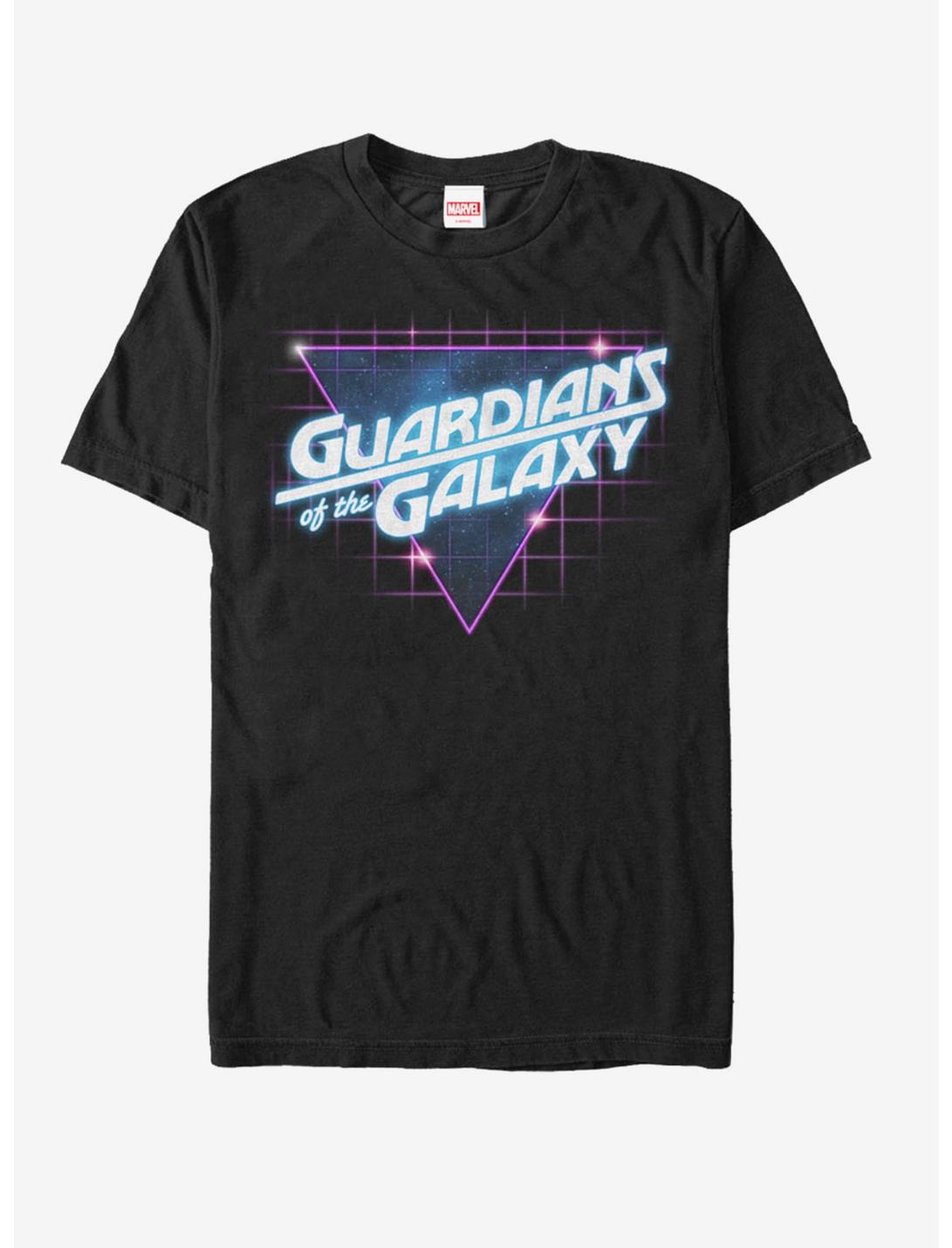 Marvel Guardians of the Galaxy Retro Logo  T-Shirt, BLACK, hi-res