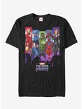 Marvel Future Fight Character Rainbow Panel T-Shirt, BLACK, hi-res