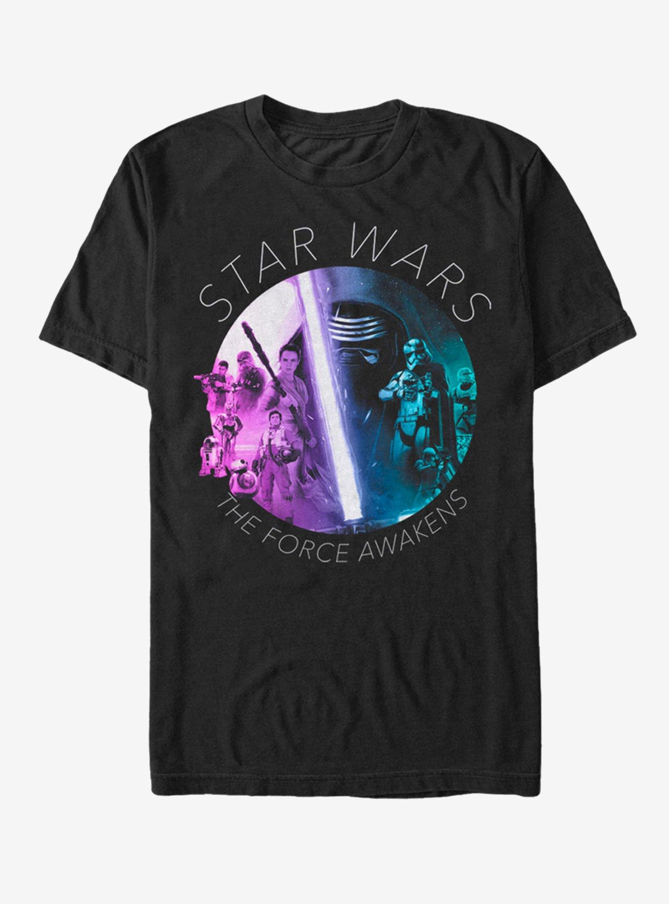 Star Wars Dark Side and the Light T-Shirt - BLACK | BoxLunch