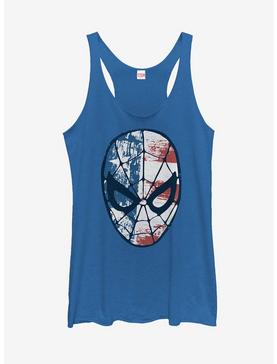 Marvel 4th of July Spider-Man American Flag Mask Girls Tank, , hi-res