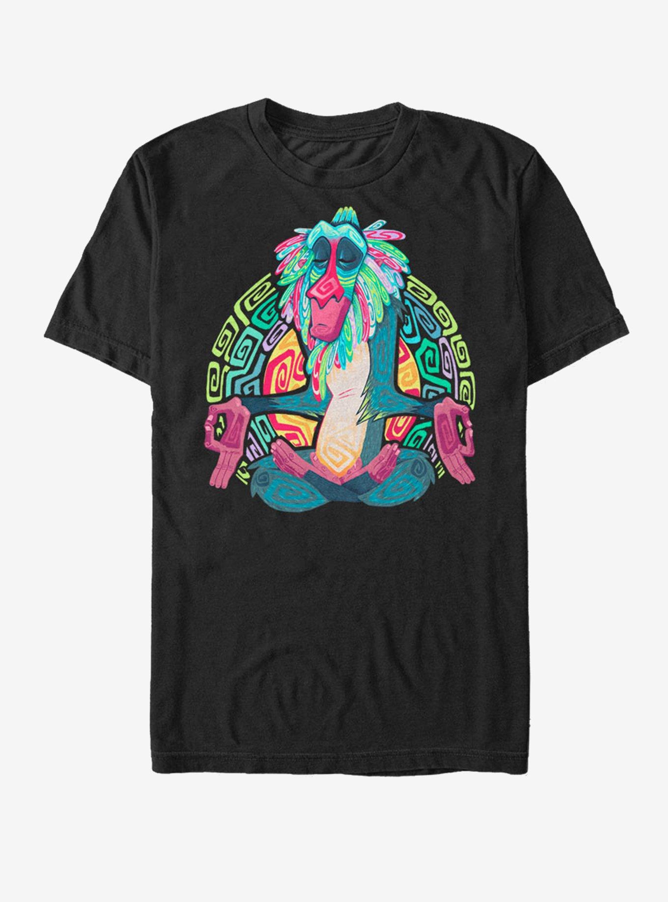 Disney Lion King Rafiki Geometric Rainbow T-Shirt, BLACK, hi-res