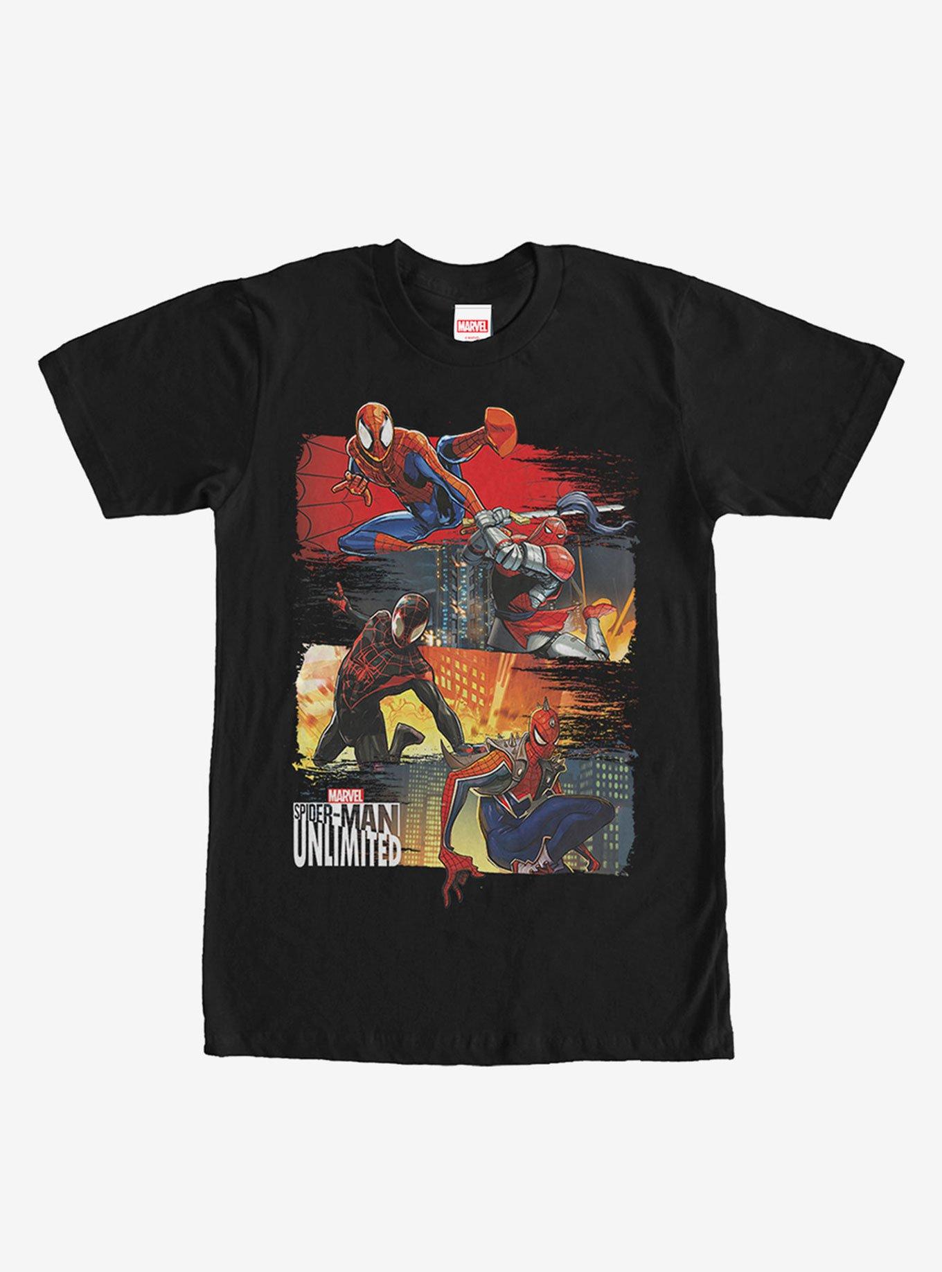 Marvel Spider-Man Unlimited Variations T-Shirt, BLACK, hi-res