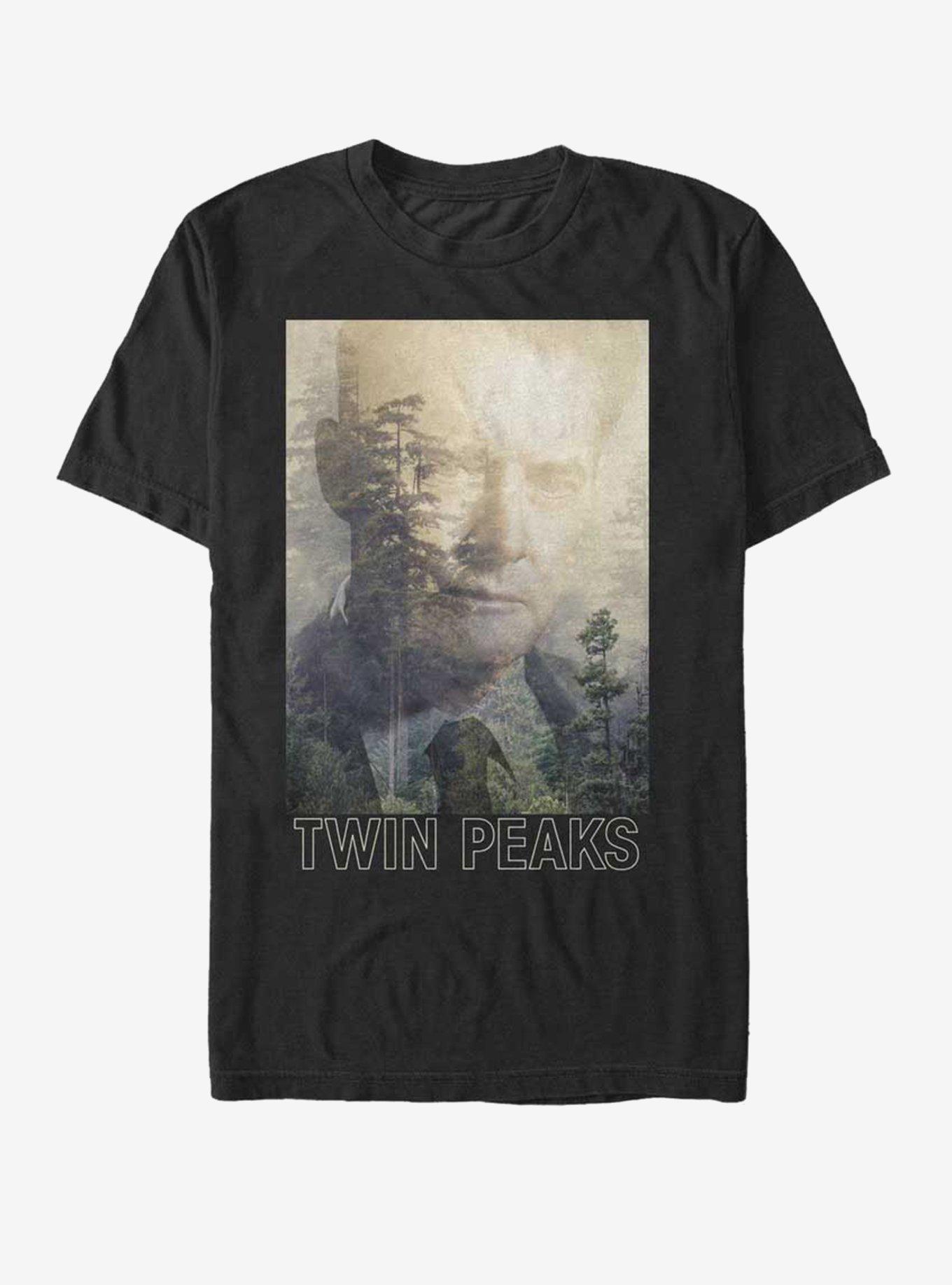 Twin Peaks Agent Cooper Poster T-Shirt, BLACK, hi-res