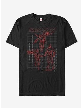 Marvel Avengers: Infinity War Iron Man Grid T-Shirt, , hi-res