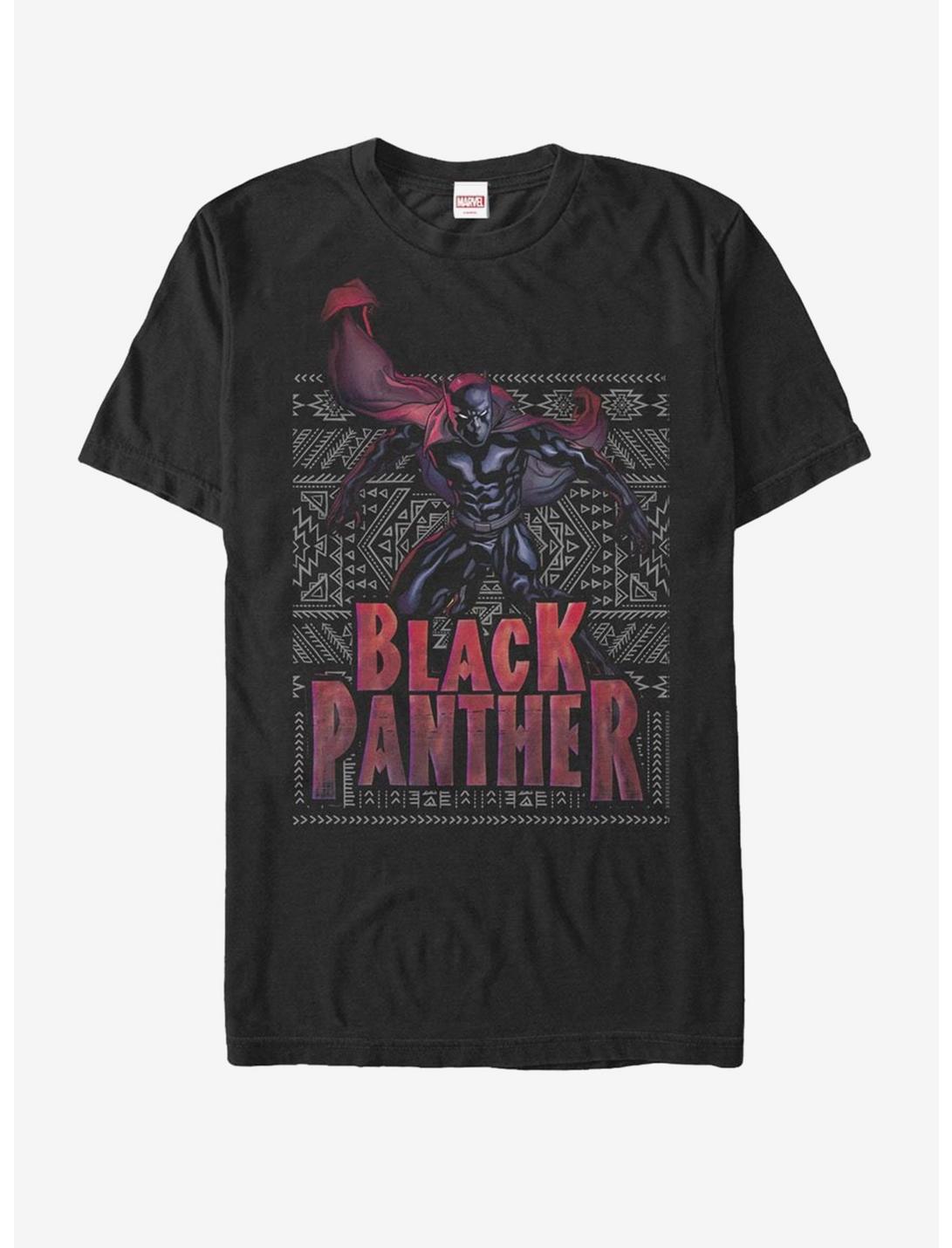 Marvel Black Panther Ornate Pattern T-Shirt, BLACK, hi-res