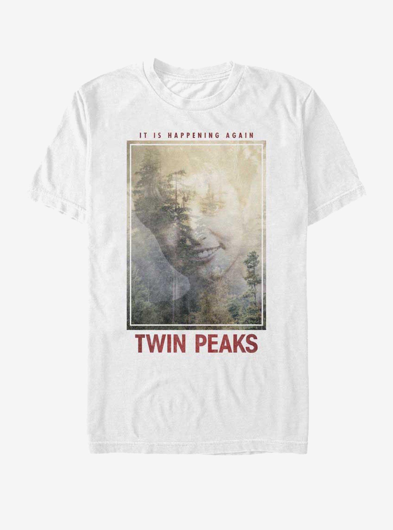 Twin Peaks Happening Again T-Shirt, WHITE, hi-res