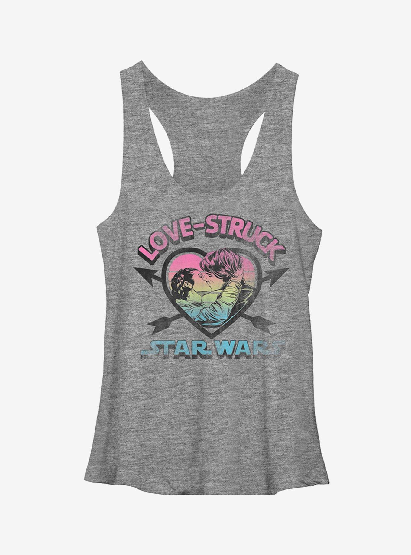 Star Wars Love-Struck Han and Leia Girls Tank, , hi-res