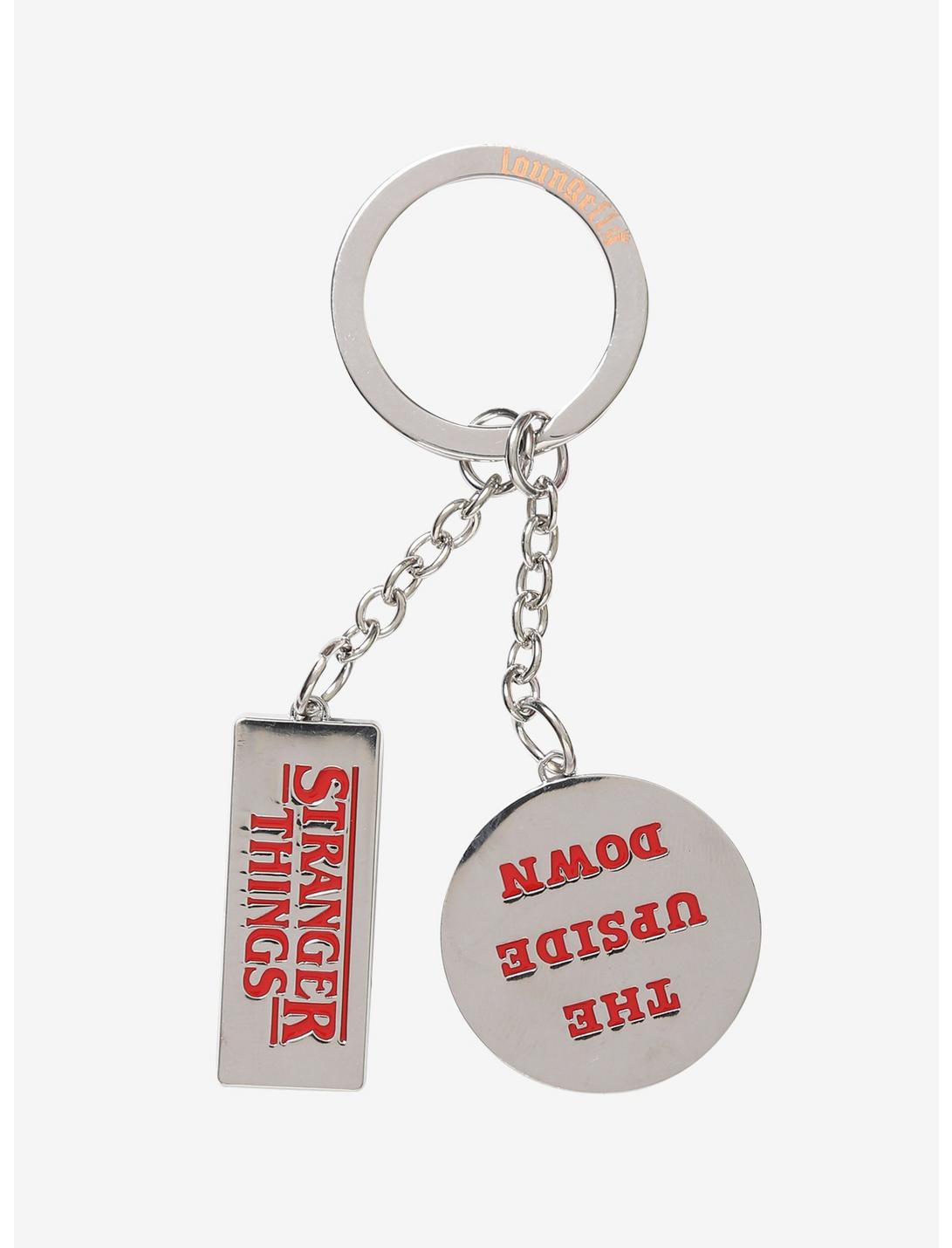 Stranger Things Upside Down Metal Key Chain  - BoxLunch Exclusive, , hi-res