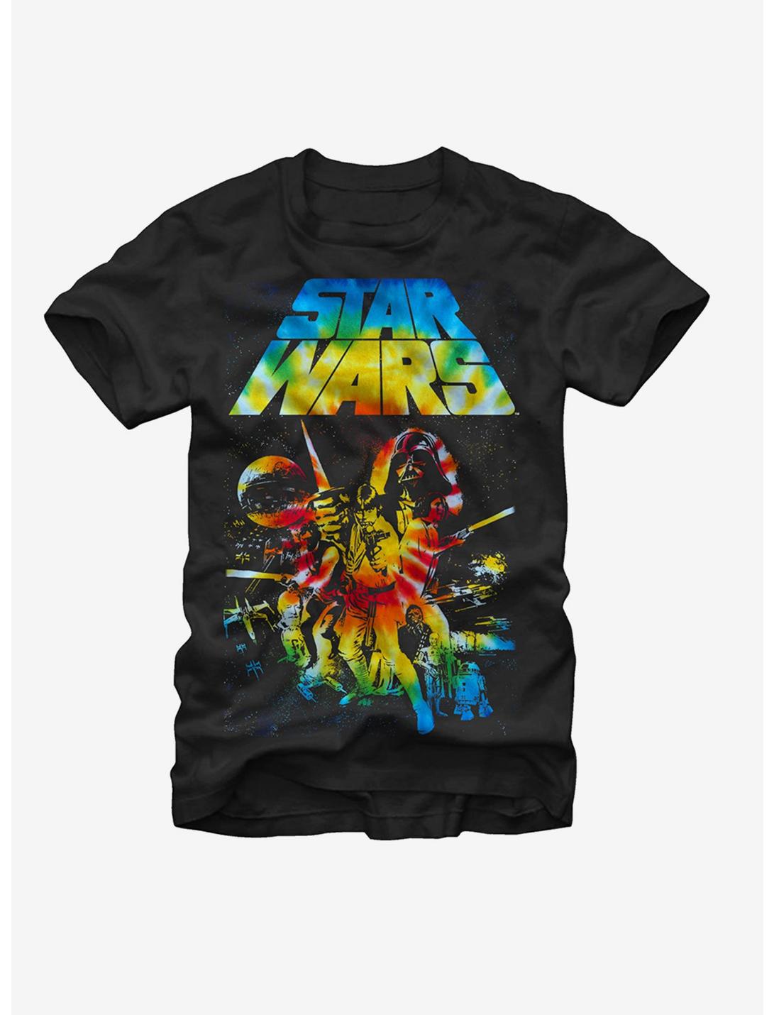 Star Wars Classic Tie-Dye Poster T-Shirt, BLACK, hi-res