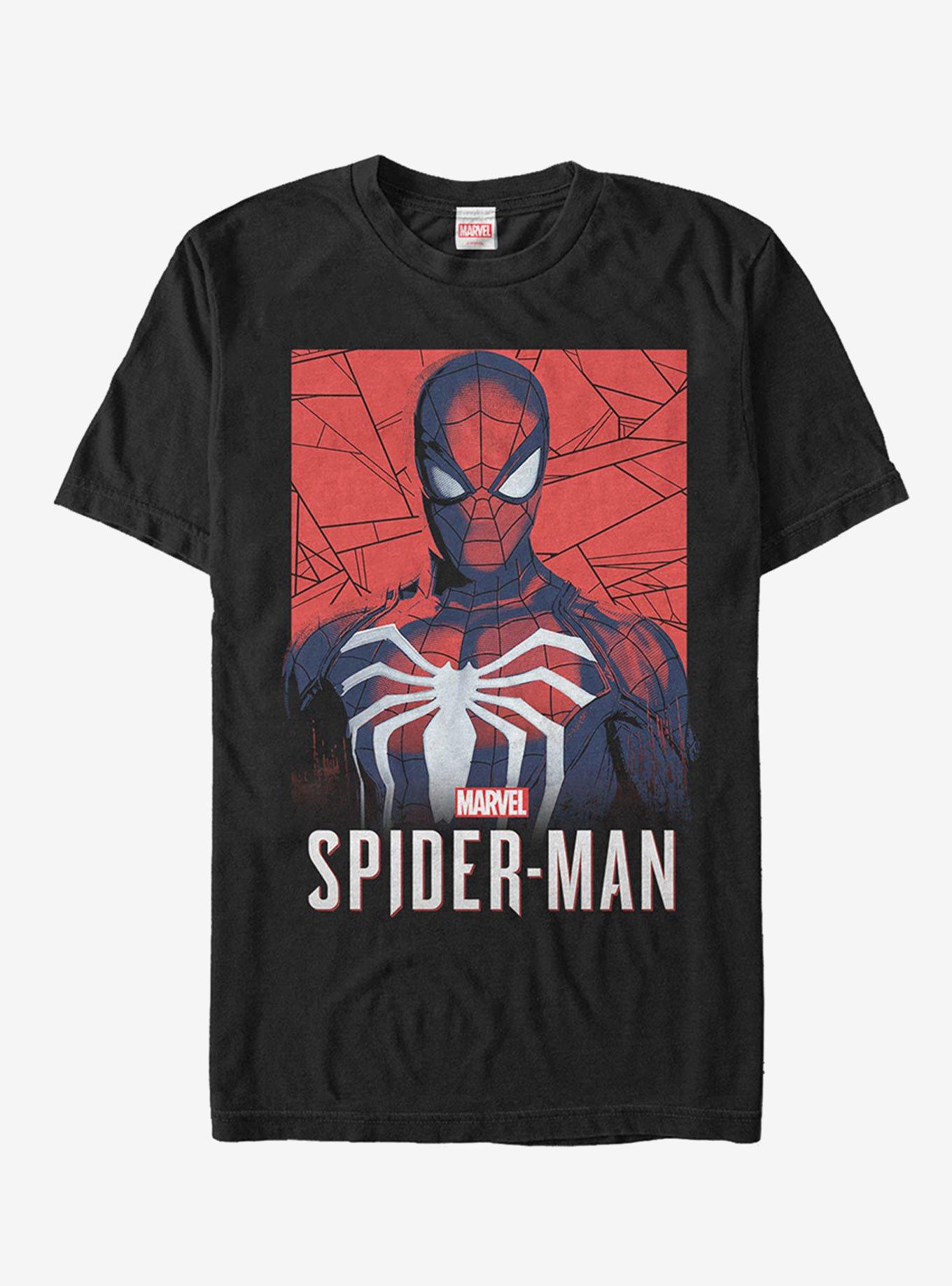 Marvel Gamerverse Spider-Man Shattered T-Shirt, BLACK, hi-res