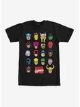 Plus Size Marvel Hero Portrait Bingo T-Shirt, BLACK, hi-res