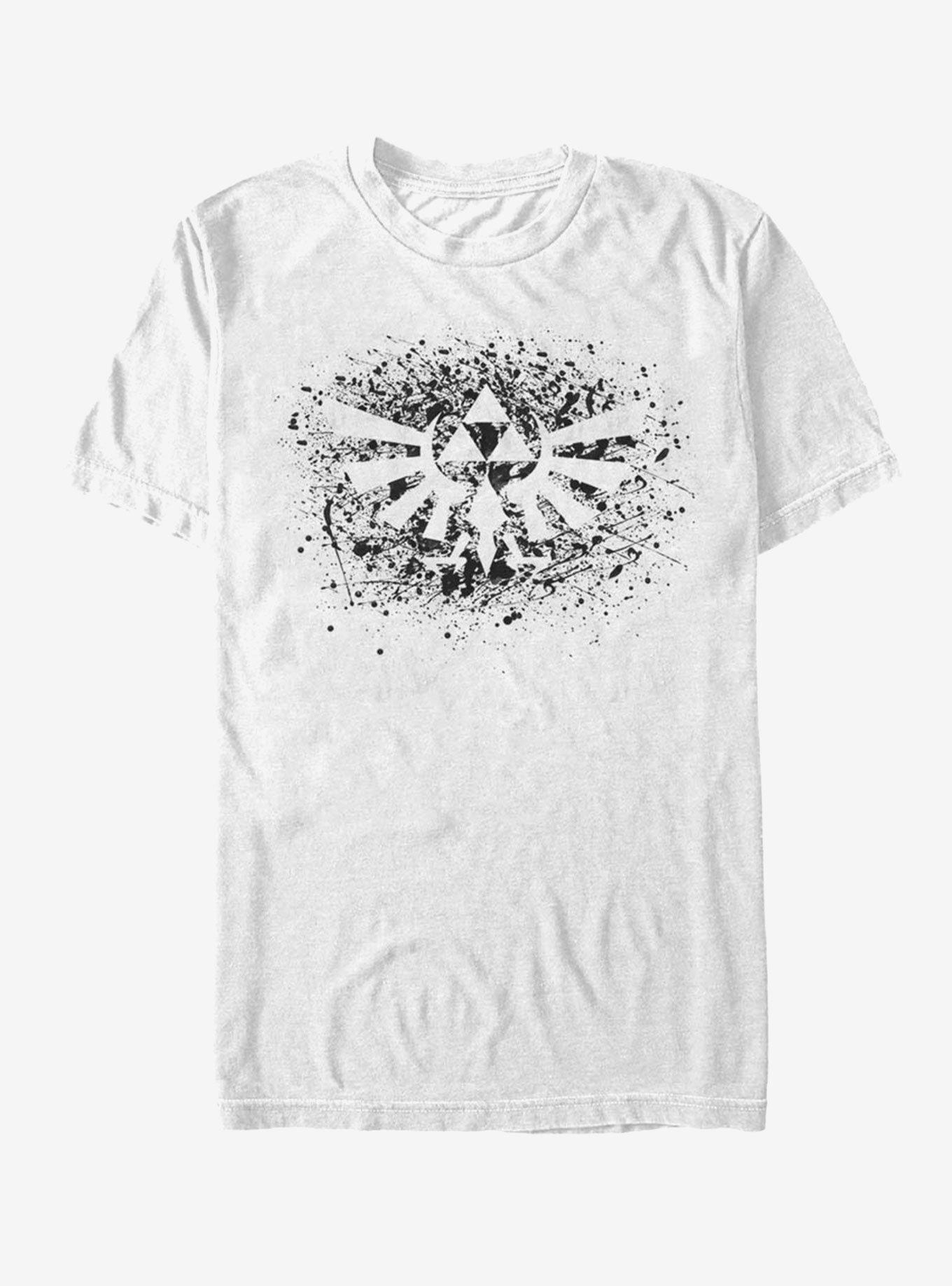 Nintendo Legend of Zelda Triforce Paint Splatter Print T-Shirt, , hi-res