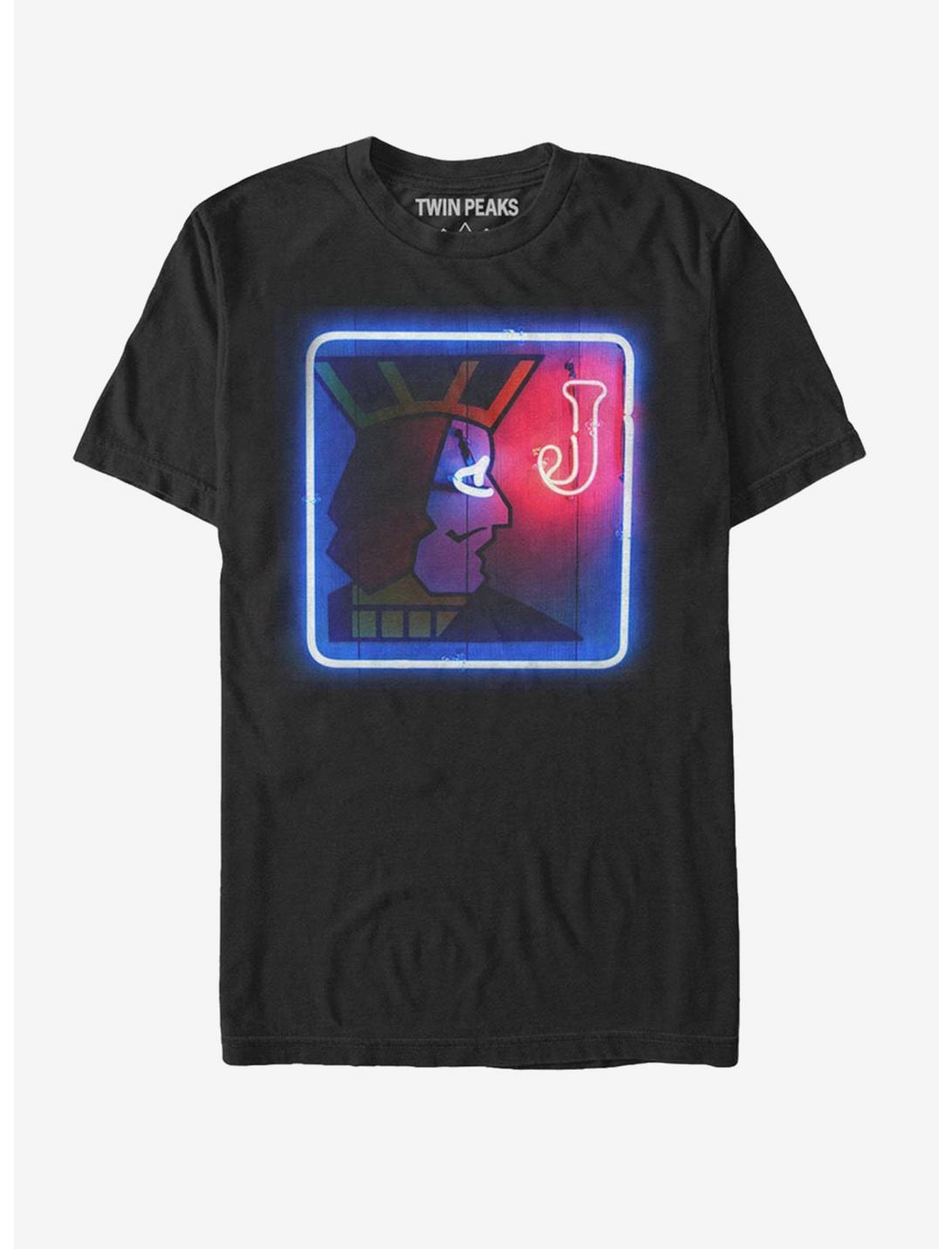 Twin Peaks One Eyed Jack's Classic Neon Sign Graphic T-Shirt Twin Peaks One Eyed Jack's Classic Neon Sign Graphic T-Shirt