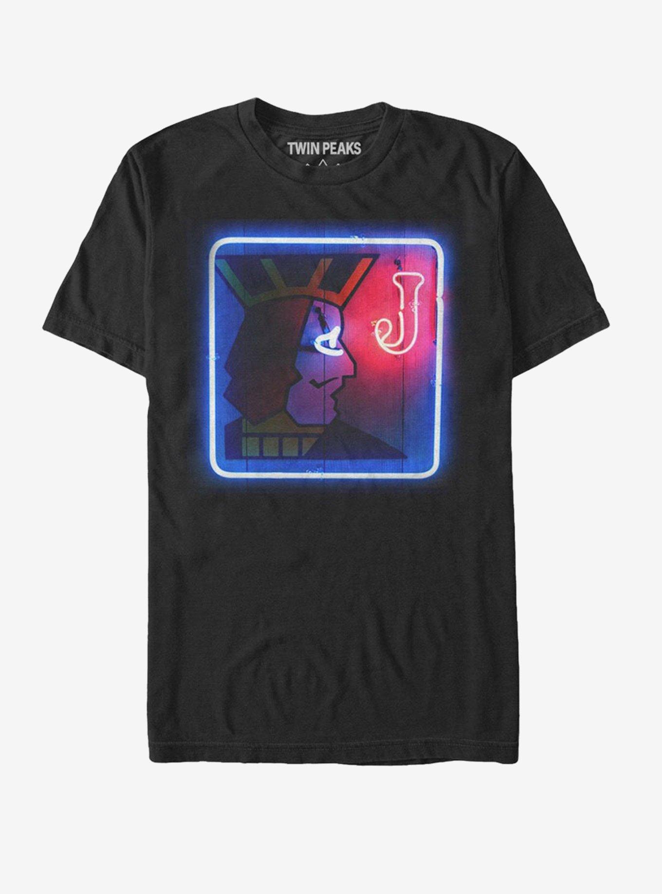 Twin Peaks One Eyed Jack's Classic Neon Sign Graphic T-Shirt