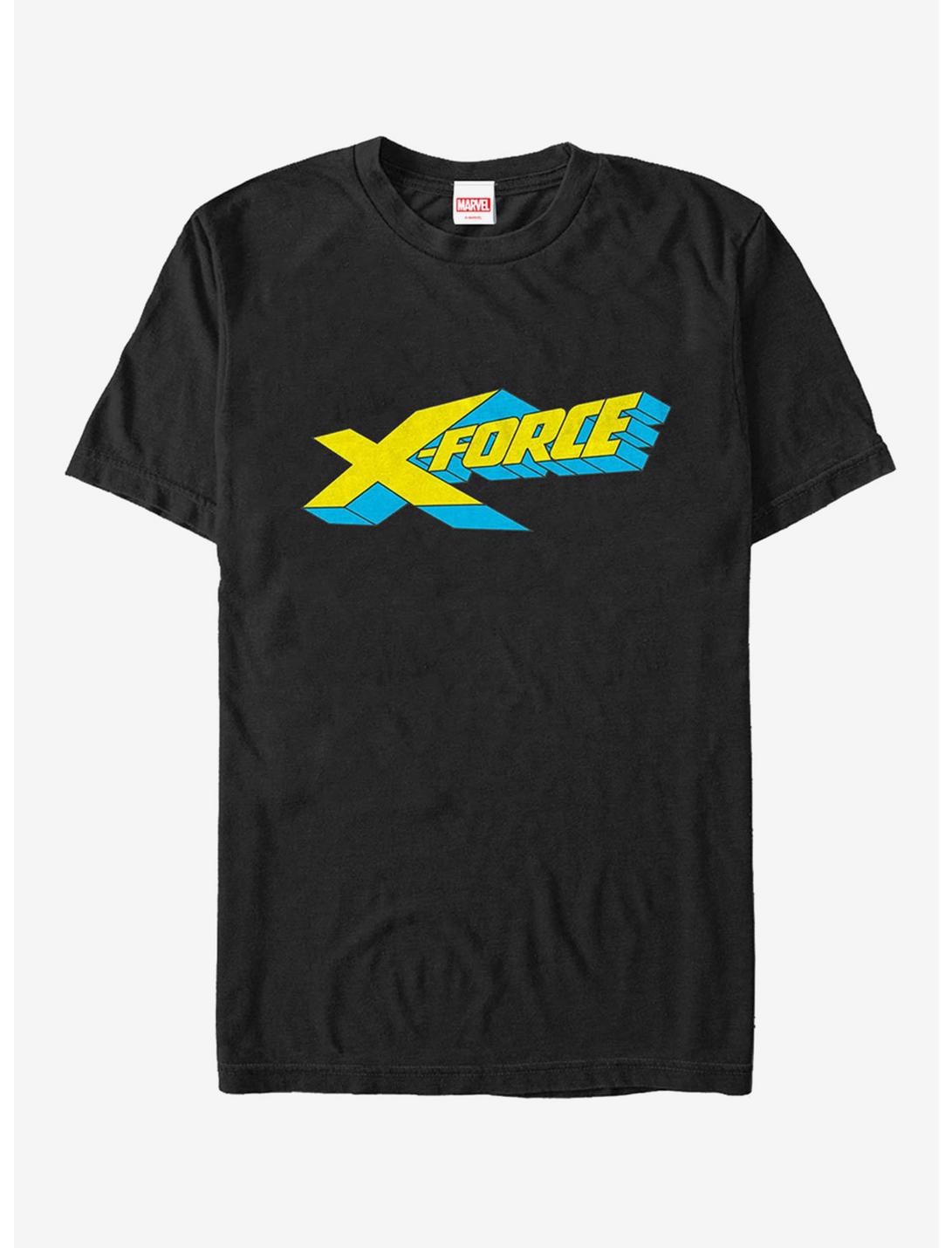 Marvel X-Force Retro Logo T-Shirt, BLACK, hi-res