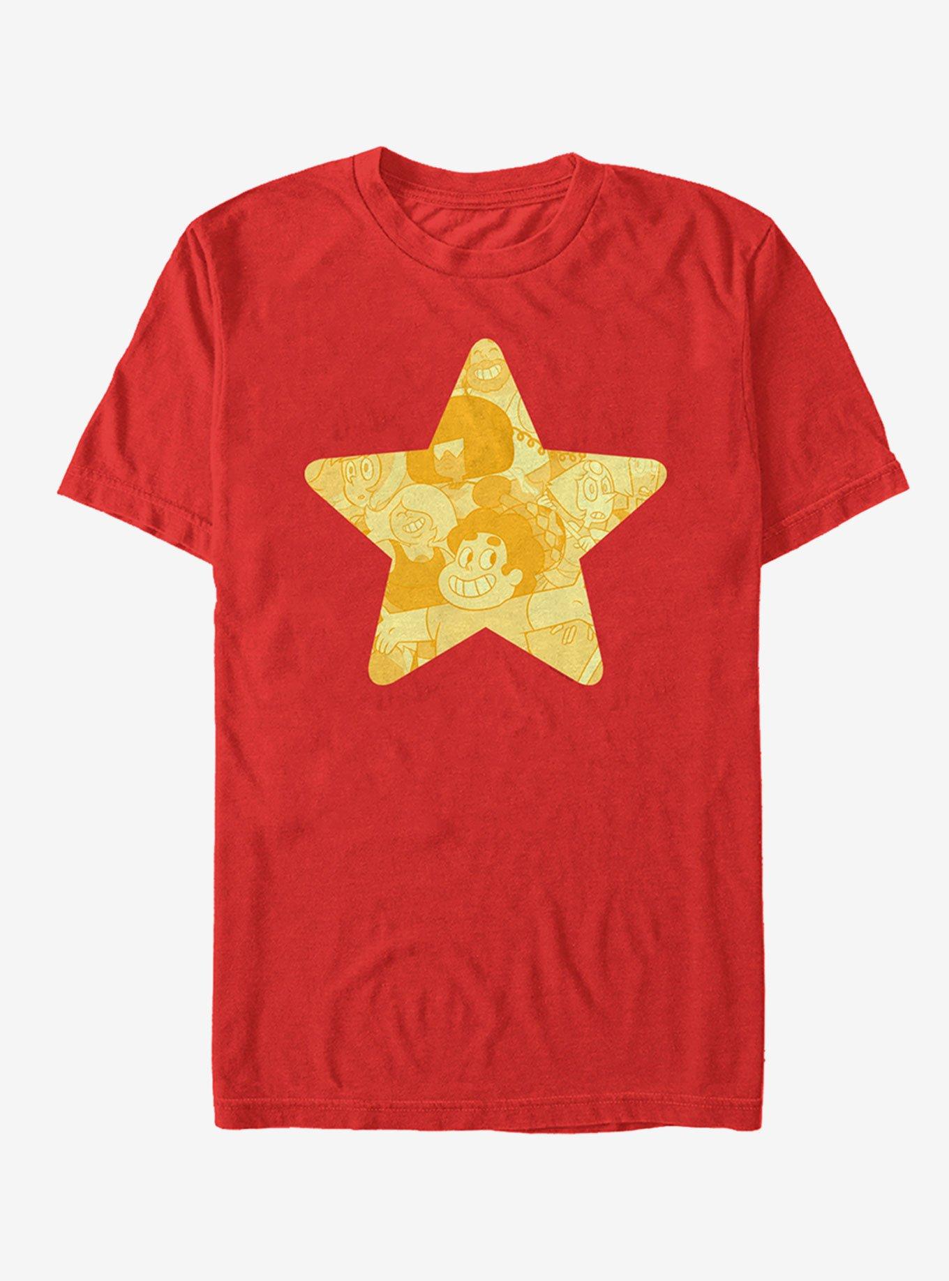 Steven Universe Star Silhouette T-Shirt, RED, hi-res