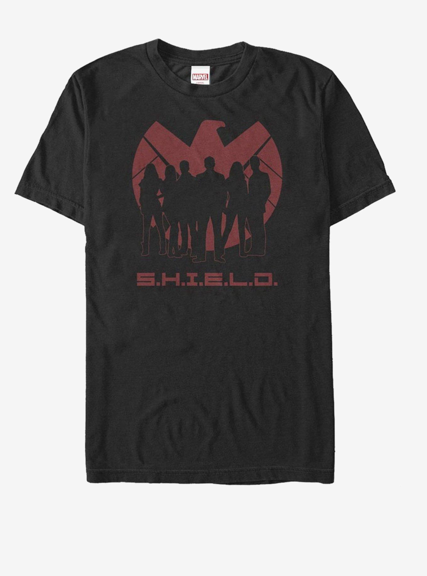 Marvel Agents of S.H.I.E.L.D. Silhouette Logo T-Shirt, BLACK, hi-res