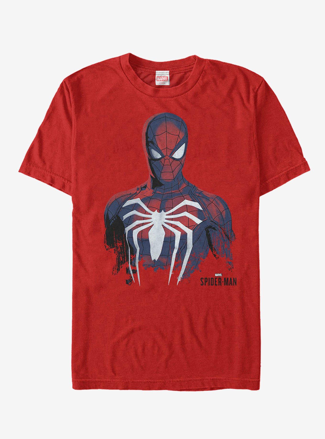 Marvel Gamerverse Spider-Man Paint Print T-Shirt, RED, hi-res