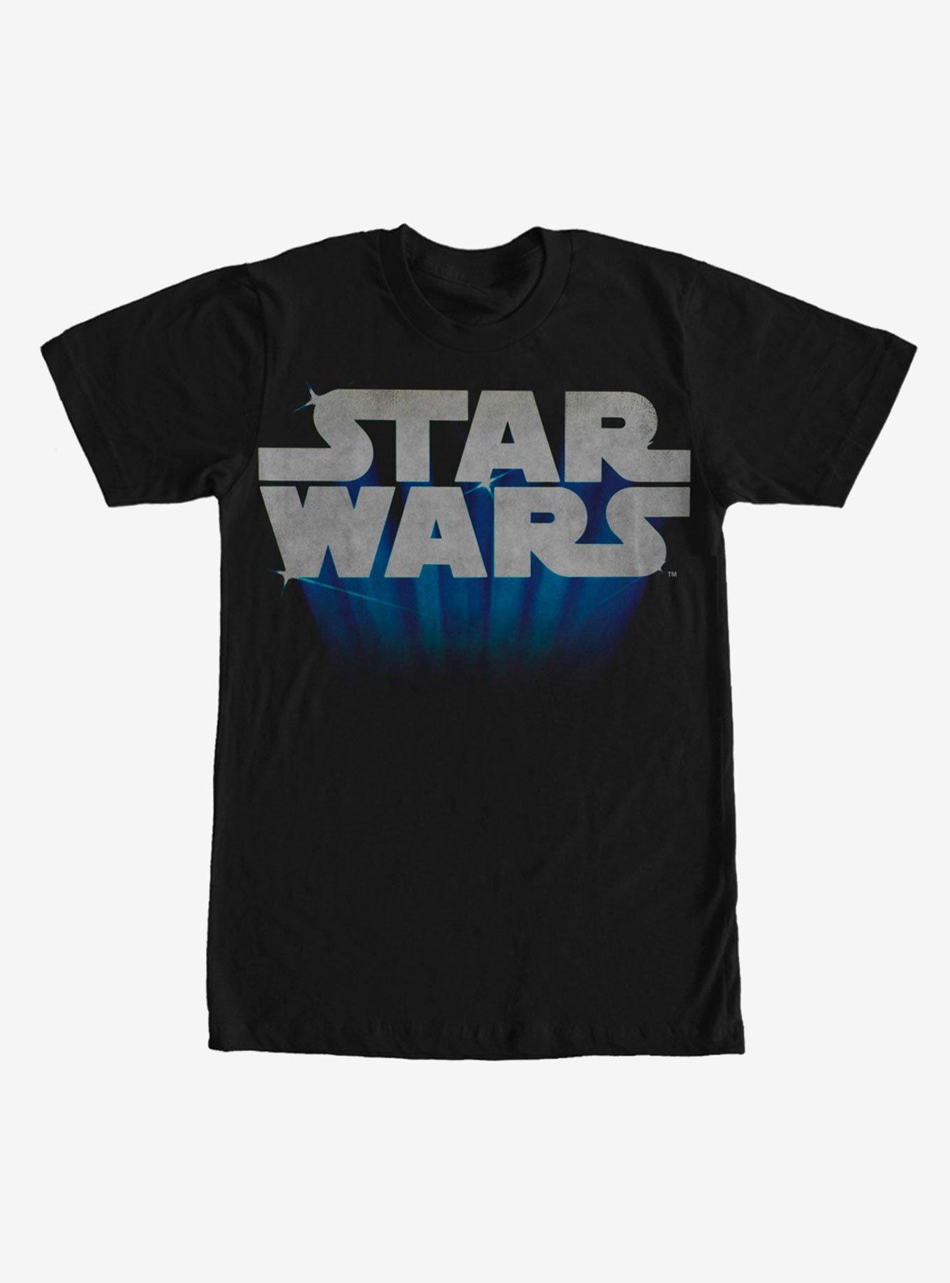 Star Wars Flying Logo T-Shirt - BLACK | BoxLunch