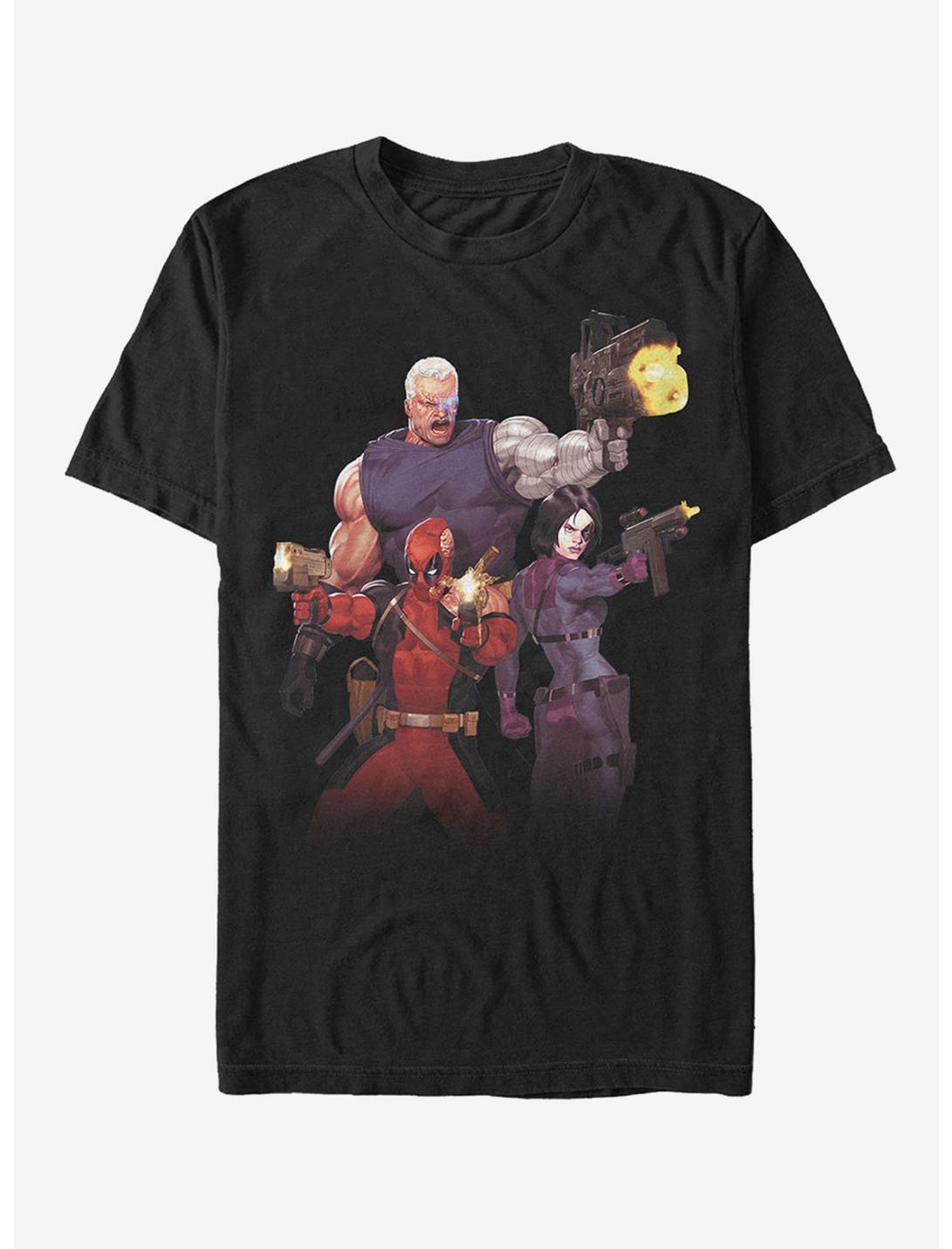 Marvel X-Force Trio T-Shirt, BLACK, hi-res