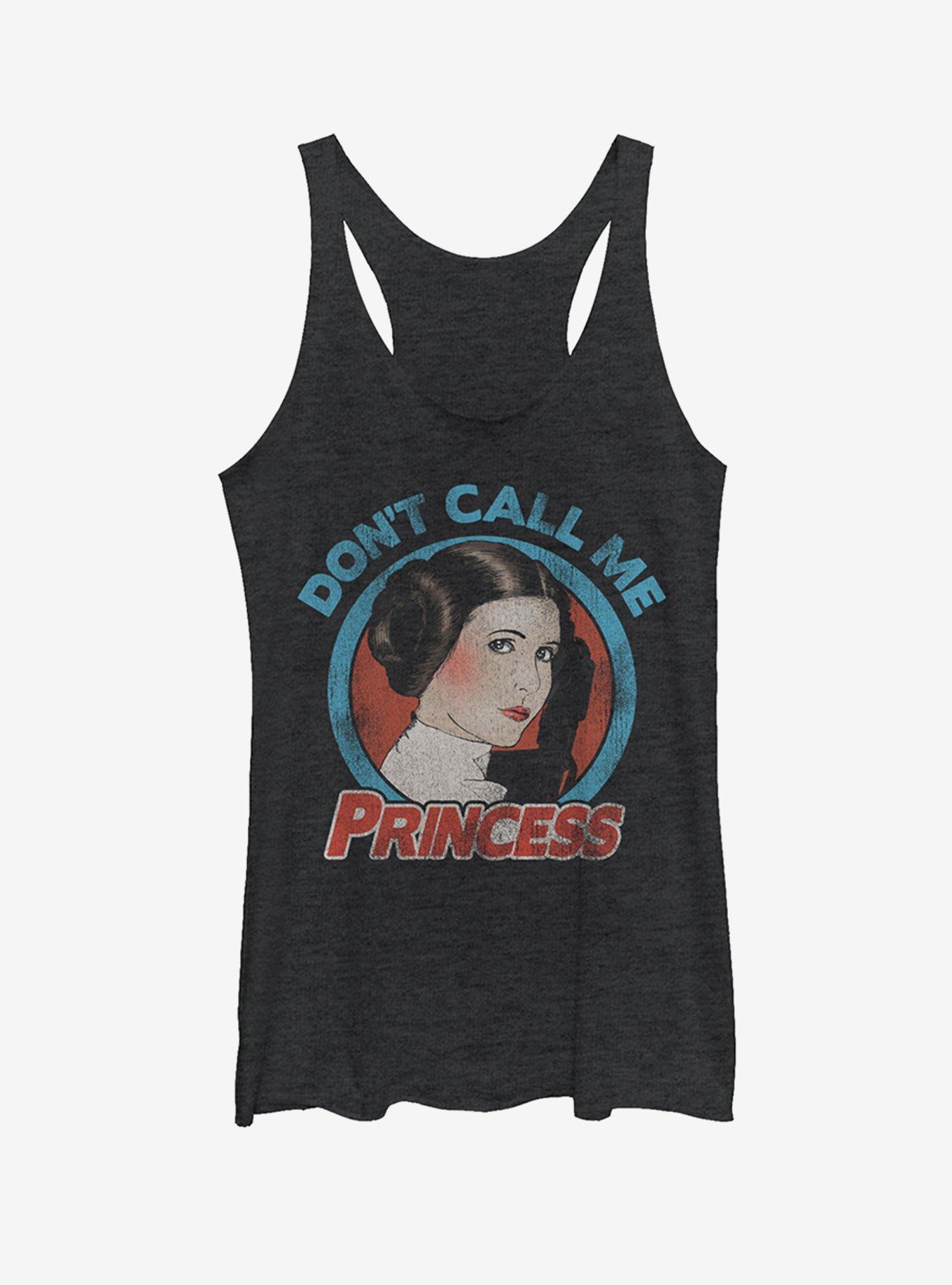 Star Wars Princess Leia Girls Tank, BLK HTR, hi-res