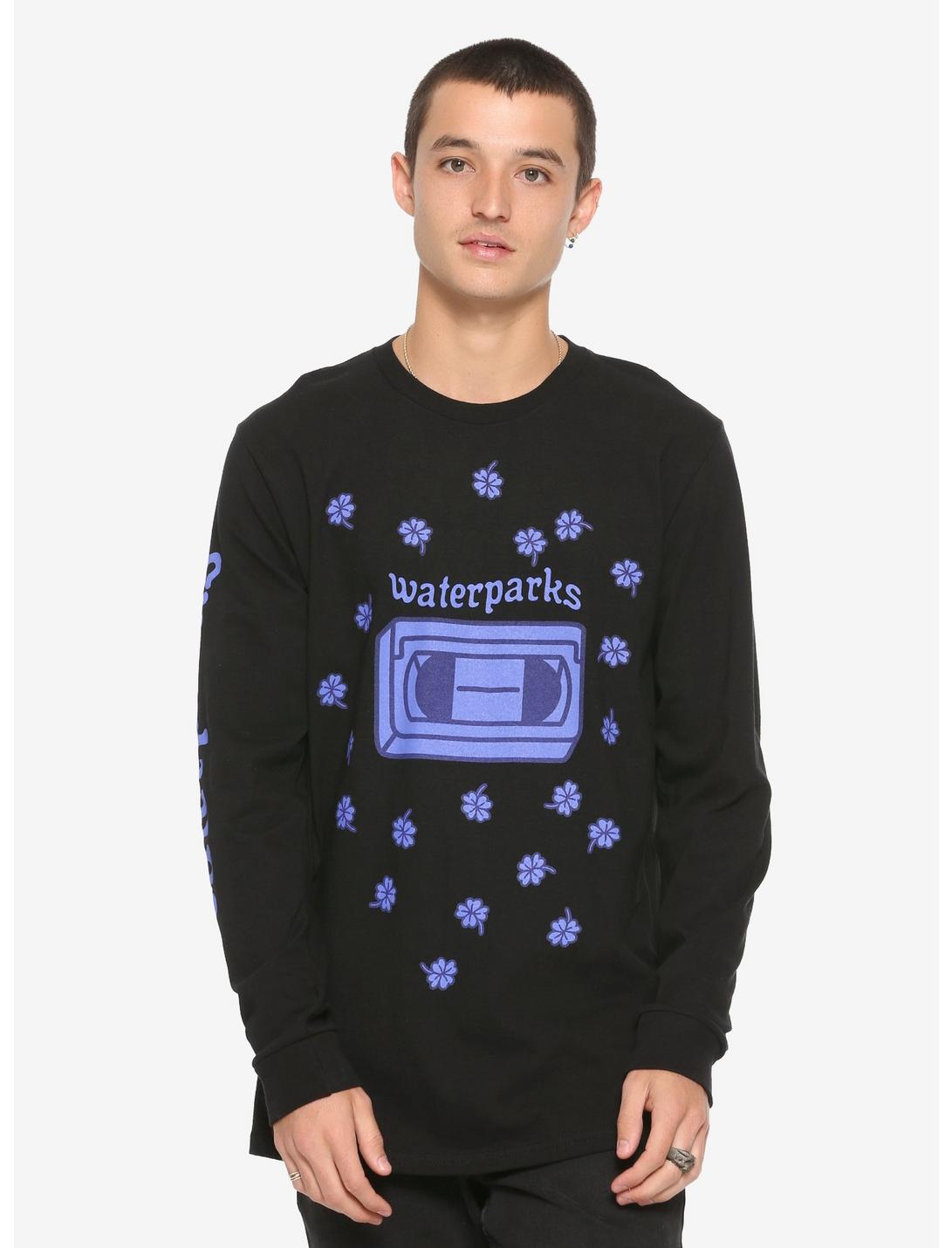 Waterparks Waterparks Clover VHS Long-Sleeve T-Shirt, BLACK, hi-res