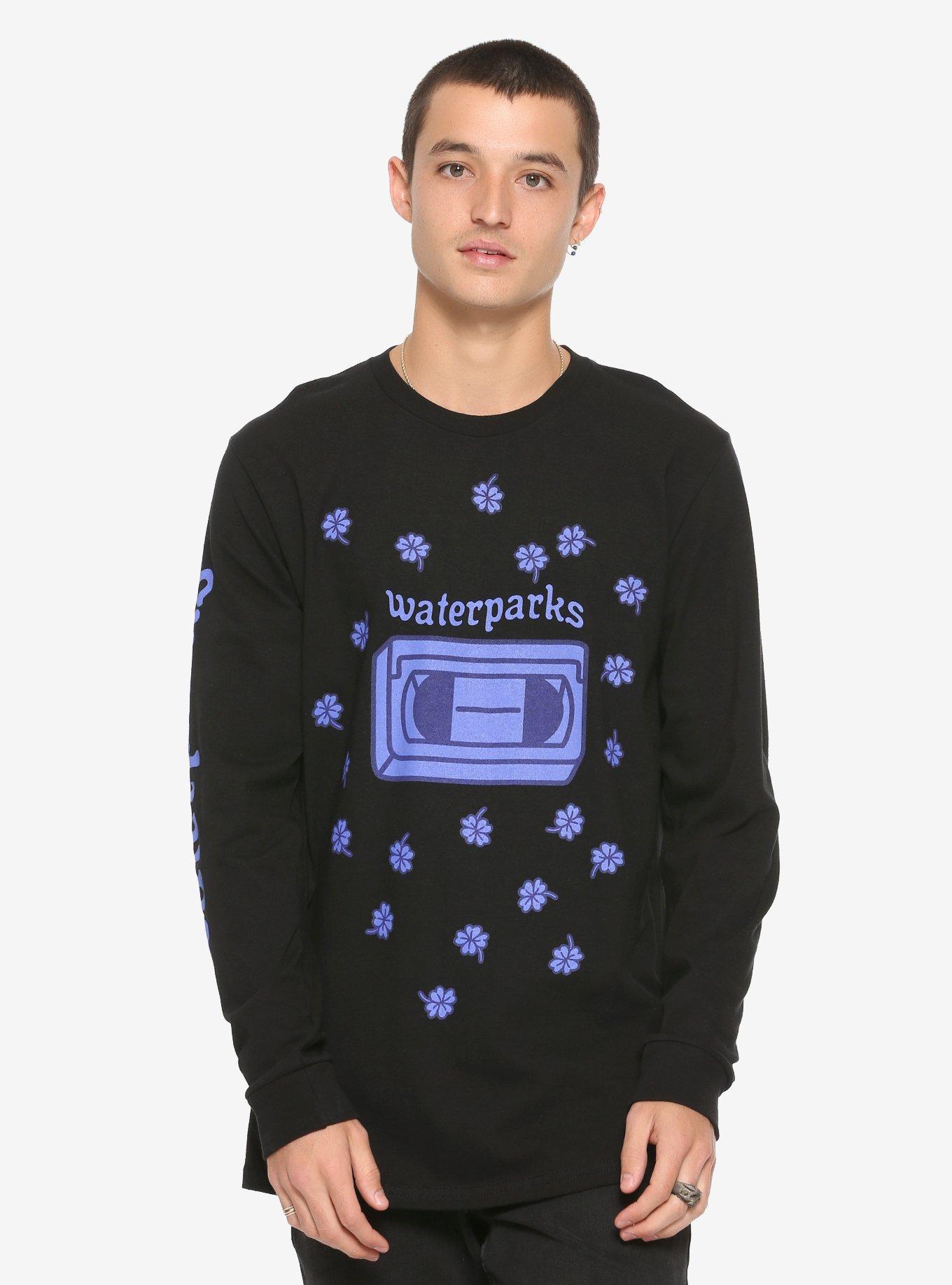 Waterparks Waterparks Clover VHS Long-Sleeve T-Shirt, BLACK, hi-res