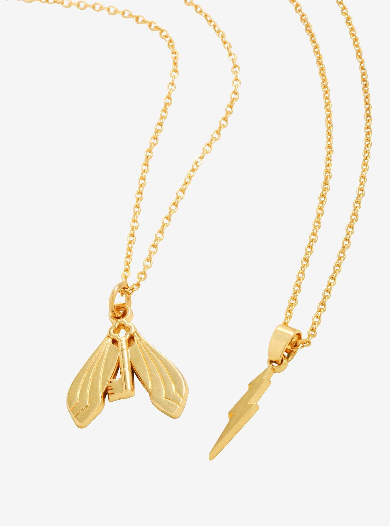 Harry Potter Bolt & Flying Key Layering Necklaces, , hi-res