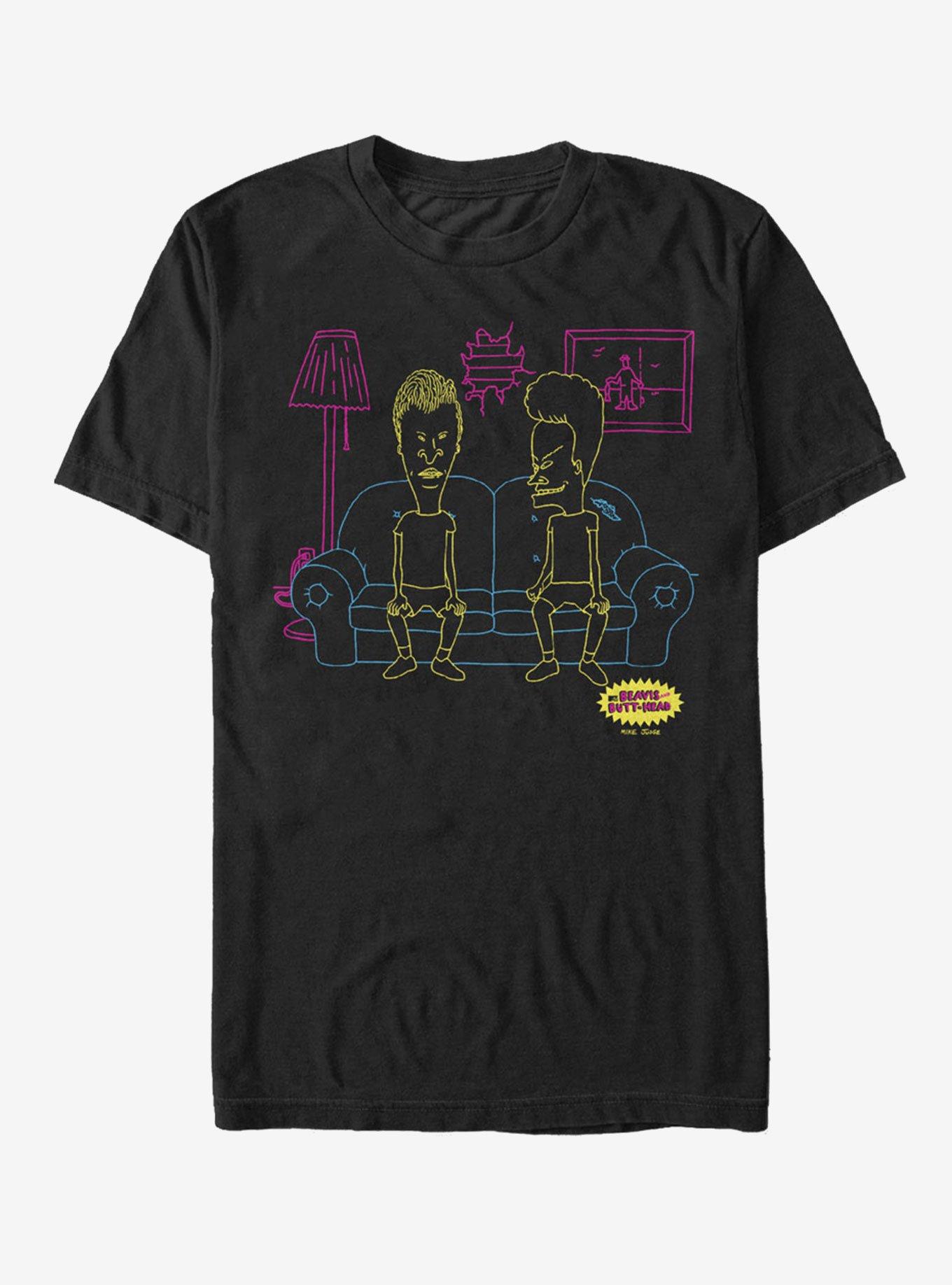 Beavis and Butt-Head Couch Outline T-Shirt, , hi-res