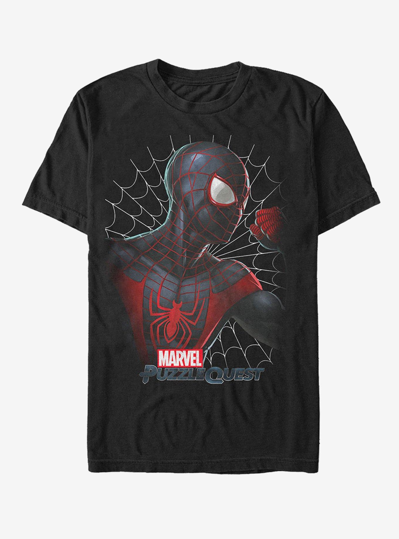 Marvel Puzzle Quest Spider-Man Web T-Shirt, , hi-res