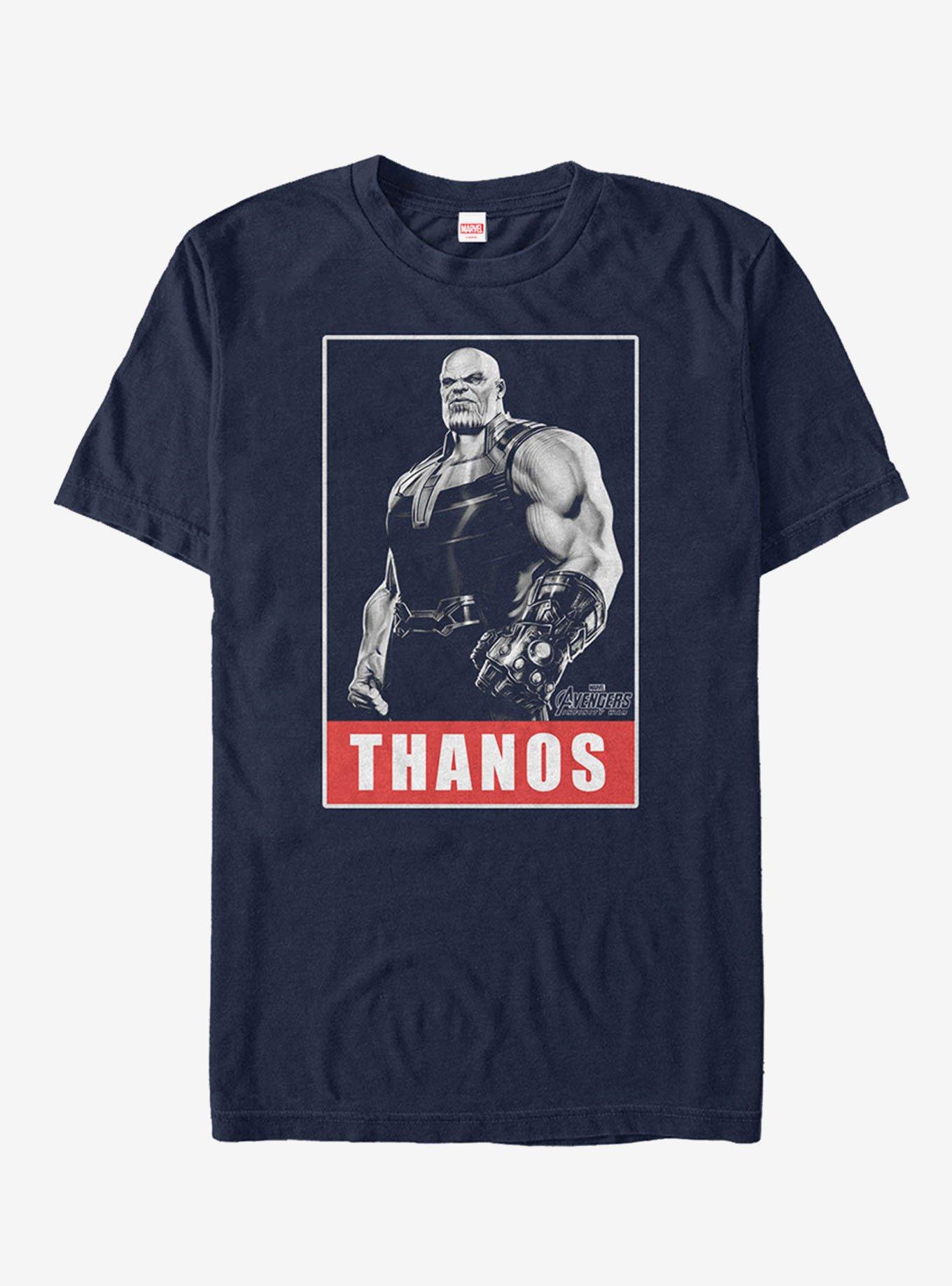 Marvel Avengers: Infinity War Thanos Name T-Shirt, NAVY, hi-res